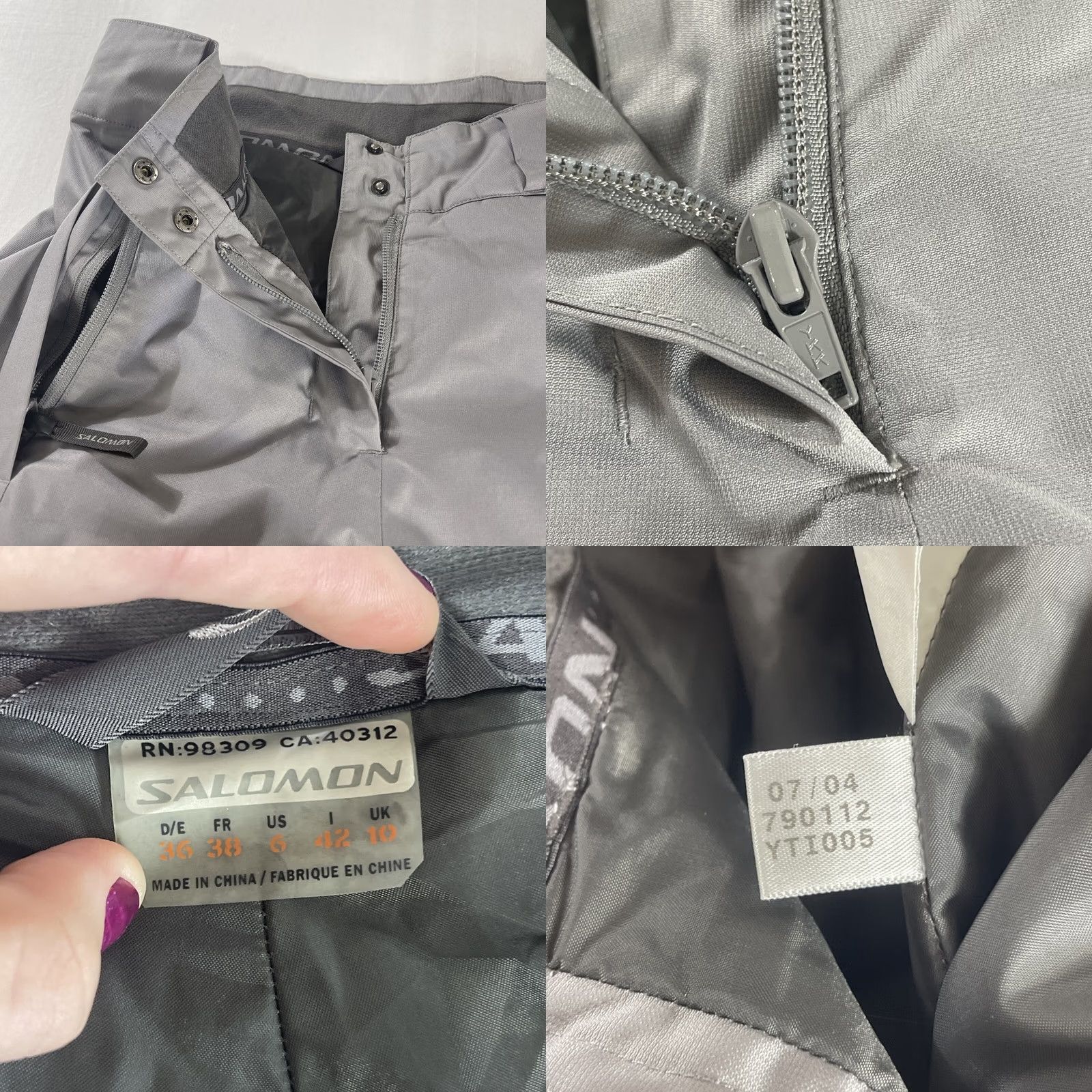 Salomon Salomon Climapro Storm Ski Pants Regular XS? Size 28" / US 6 / IT 42 - 8 Thumbnail
