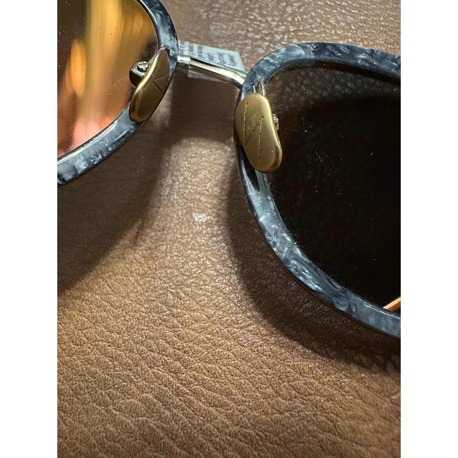 Yohji Yamamoto Yohji Yamamoto Black Marbled Sunglasses Goldtone Japanese Size ONE SIZE - 7 Thumbnail