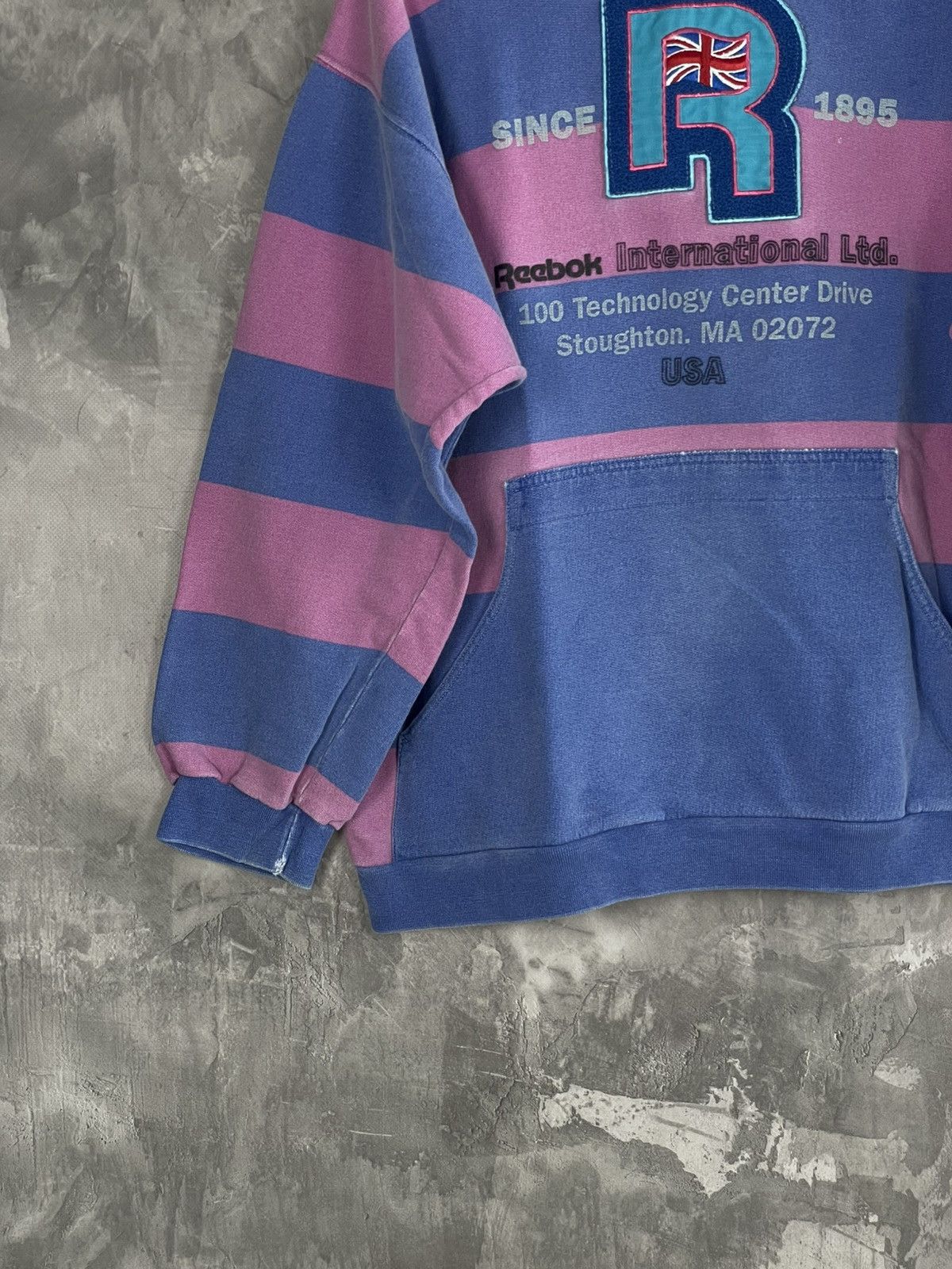 Reebok × Vintage Vintage Early 80s Reebok Glamour Faded Baggy Italian Hoodie Size M / US 6-8 / IT 42-44 - 5 Thumbnail