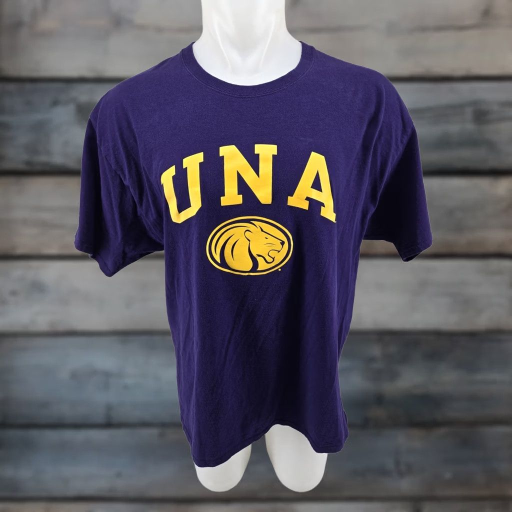 Champion VINTAGE UNA North Alabama Champion Mens College T Shirt Purple XL Size US XL / EU 56 / 4 - 1 Thumbnail