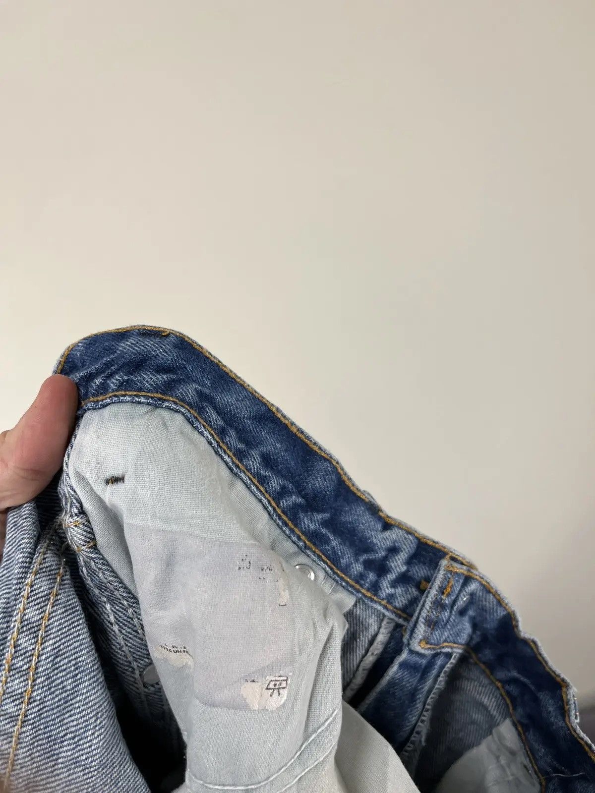 Dickies × Vintage Vintage 90s Dickies USA Faded Blue Denim Hype Jeans Size US 32 / EU 48 - 9 Thumbnail