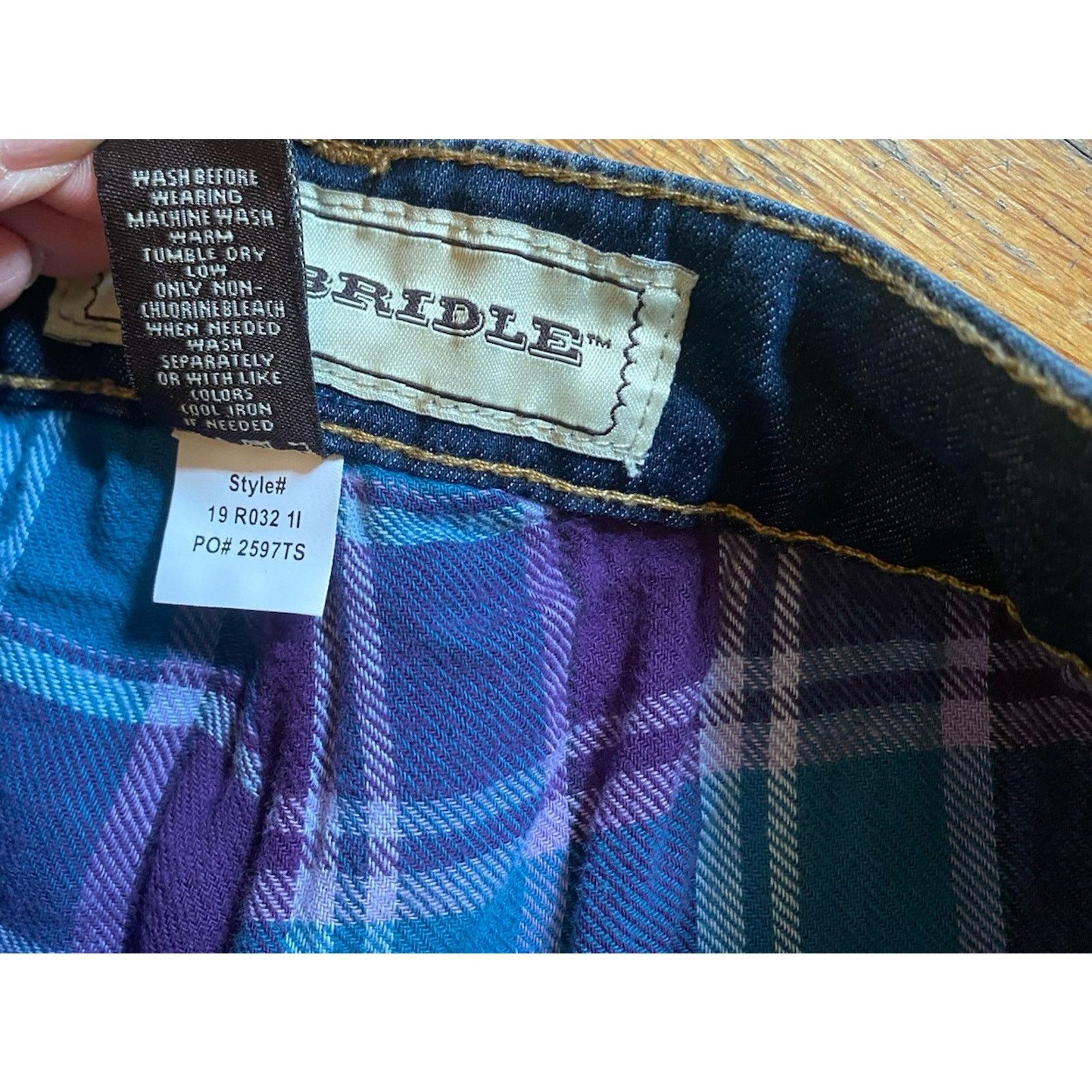 Bit & Bridle NWT Bit Bridle Fleece Lined Straight Leg Jeans Women’s 10 Size 32" / US 10 / IT 46 - 9 Thumbnail