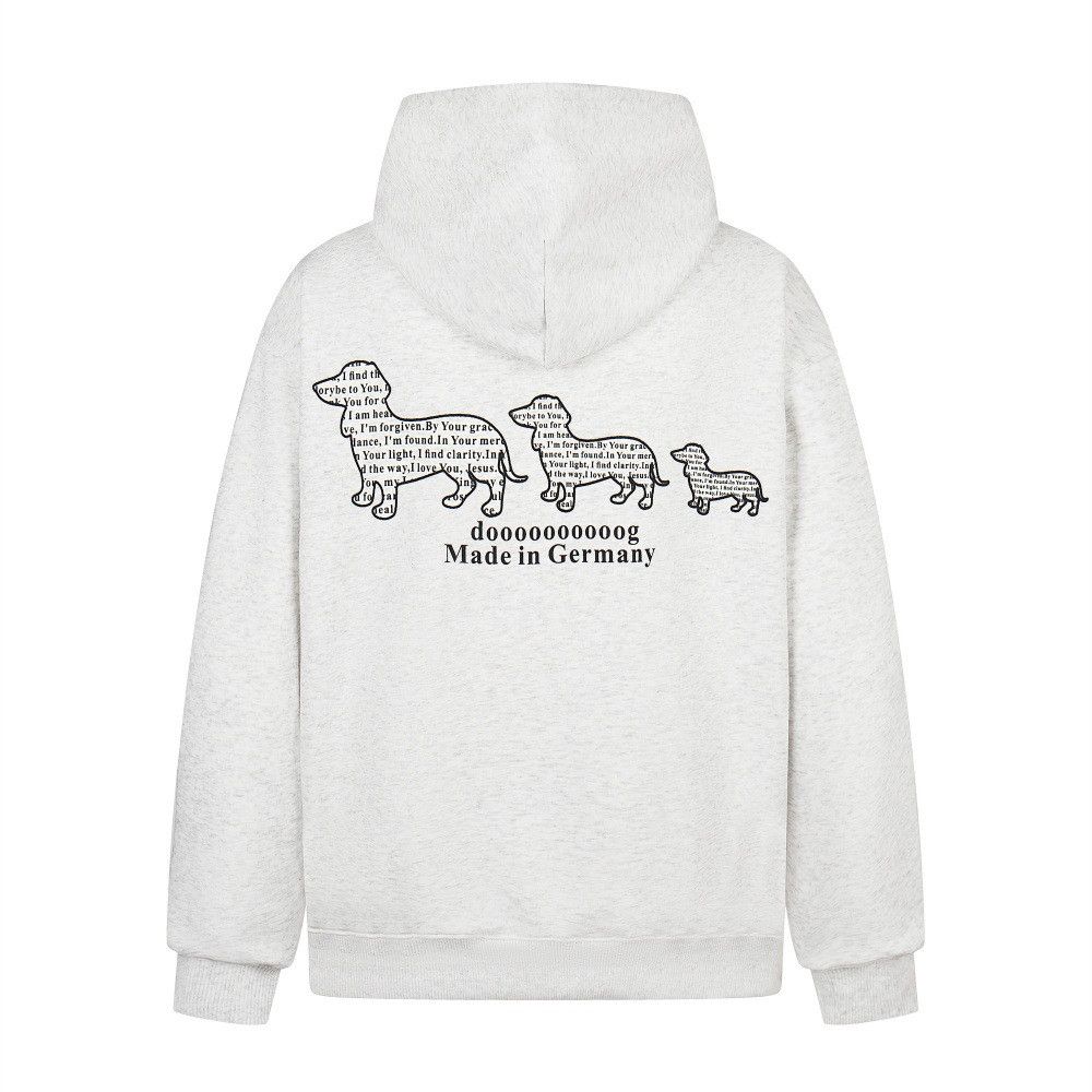 Vintage American cartoon letter puppy print trendy hoodie Size US M / EU 48-50 / 2 - 2 Thumbnail