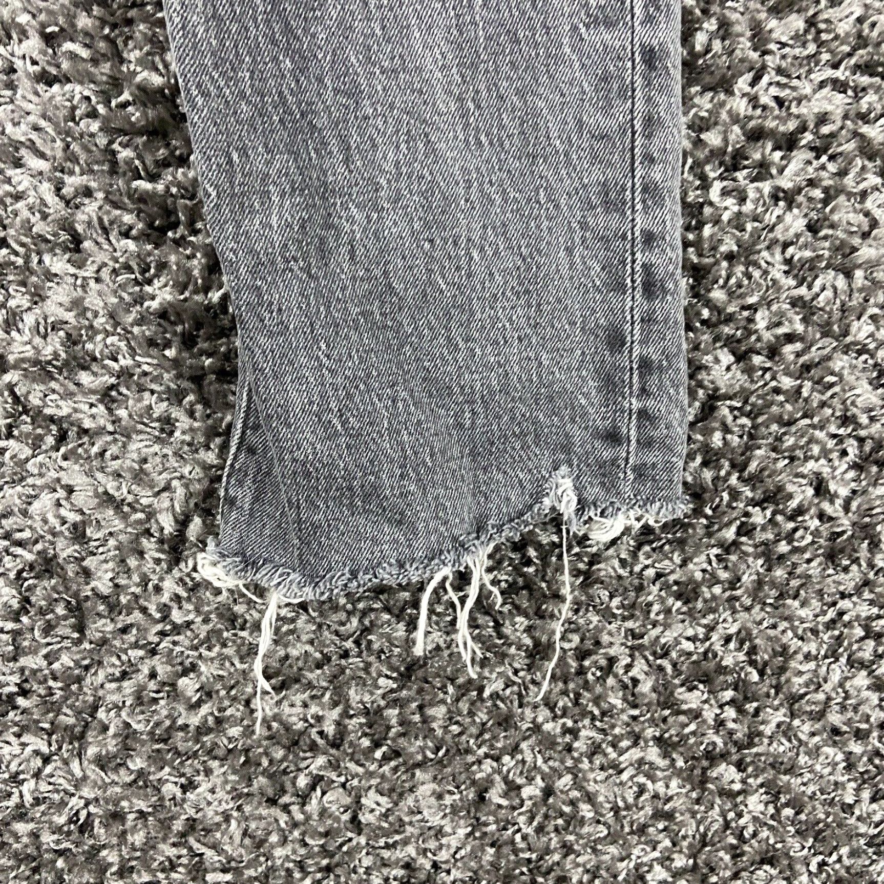 Levi's Levi's Women's Distressed Jeans Black Wedgie Straight 24 Extra Large XL Size 42" / US 20 - 2 Thumbnail