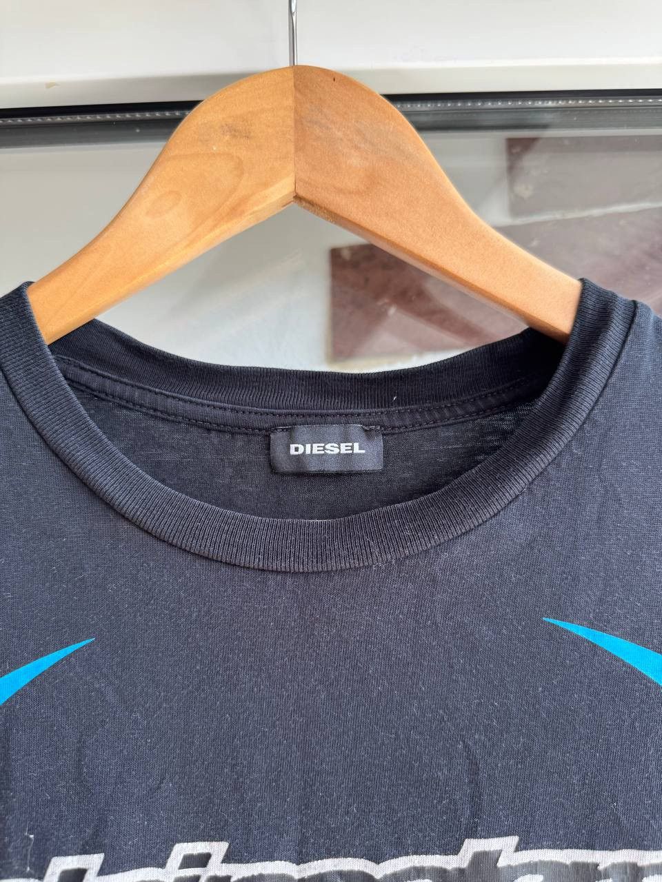 Crew Neck Tee Shirt Homme Diesel Diesel Solid Color Cotton T