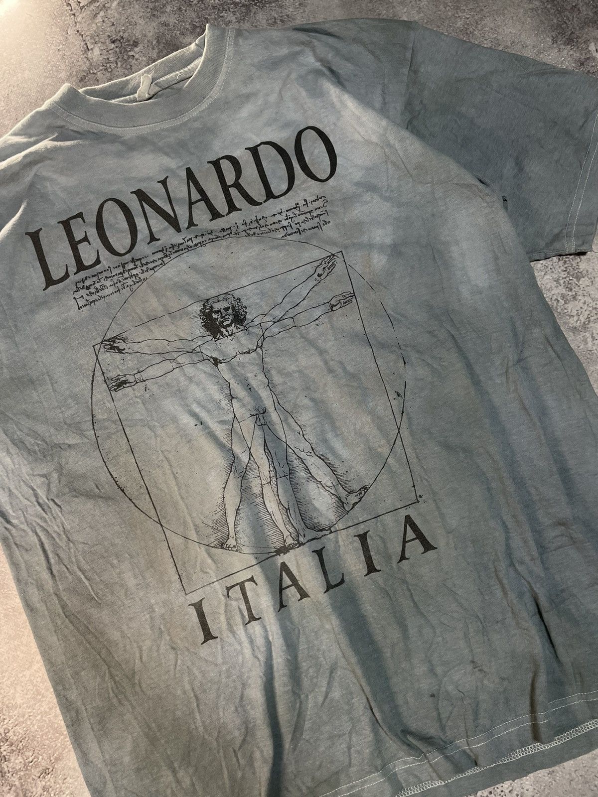 Vintage 90s Vintage Leonardo Da Vinci Anatomy Italia OG Art Tee Size US XL / EU 56 / 4 - 2 Thumbnail