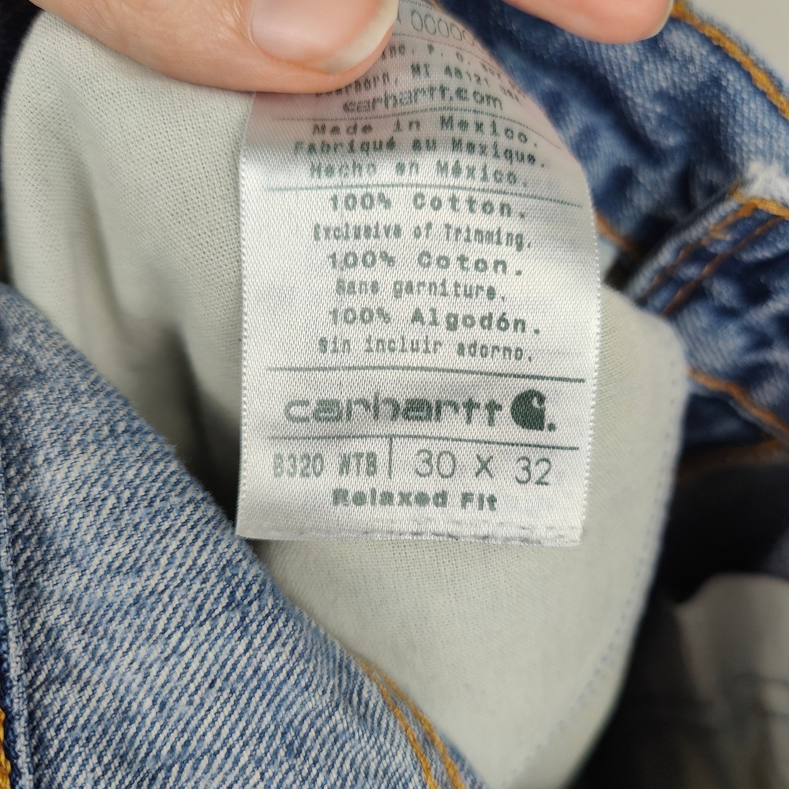 Carhartt Carhartt Relaxed Straight Jeans Mens 30x32 Medium Wash Size US 30 / EU 46 - 10 Thumbnail