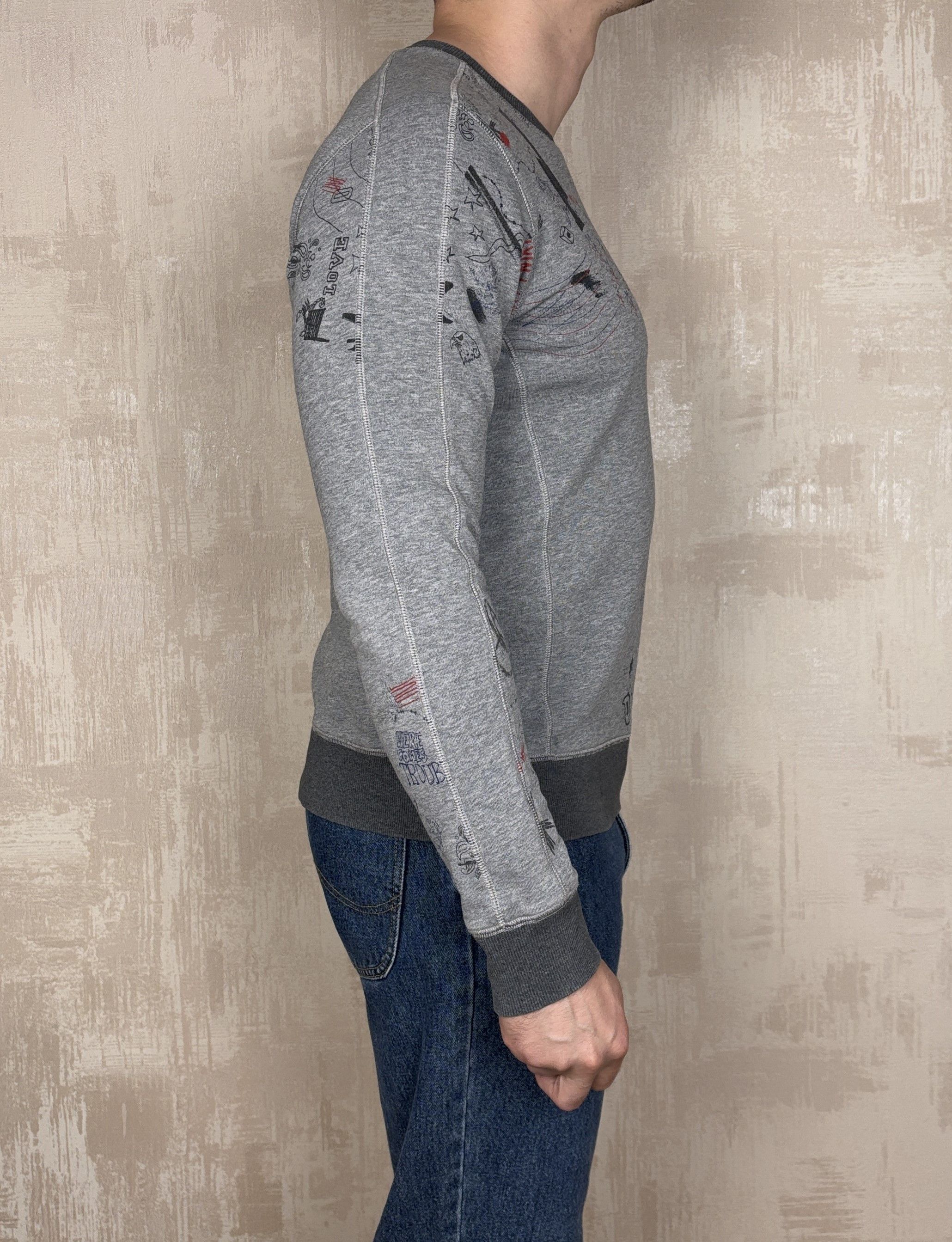 Hugo Boss Hugo Boss Orange Wheel Style Sweatshirt Scribble Print Size US M / EU 48-50 / 2 - 8 Thumbnail