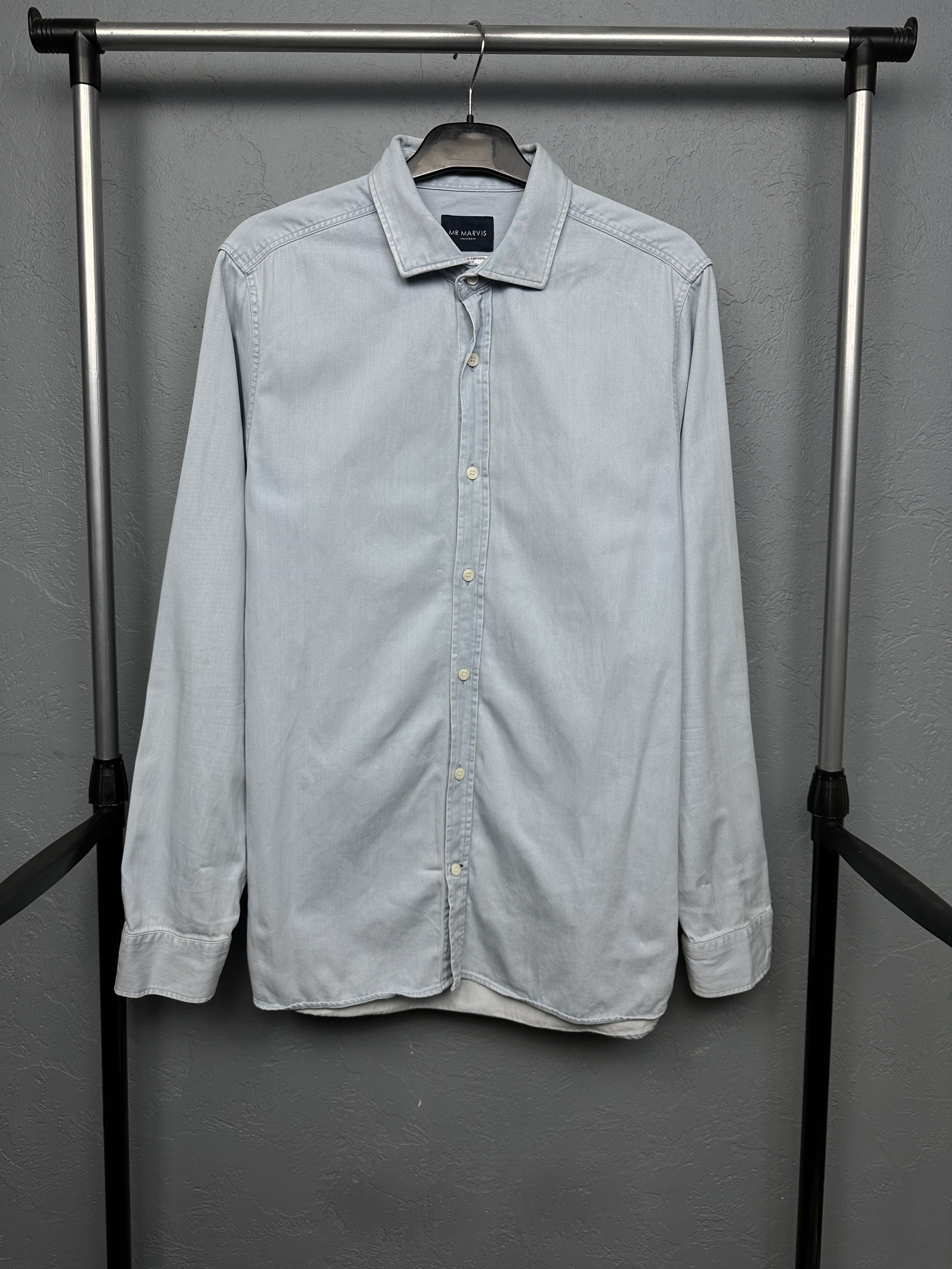 Other Mr. Marvis Mens Cotton Long Sleeve Shirt Size US L / EU 52-54 / 3 - 1 Thumbnail