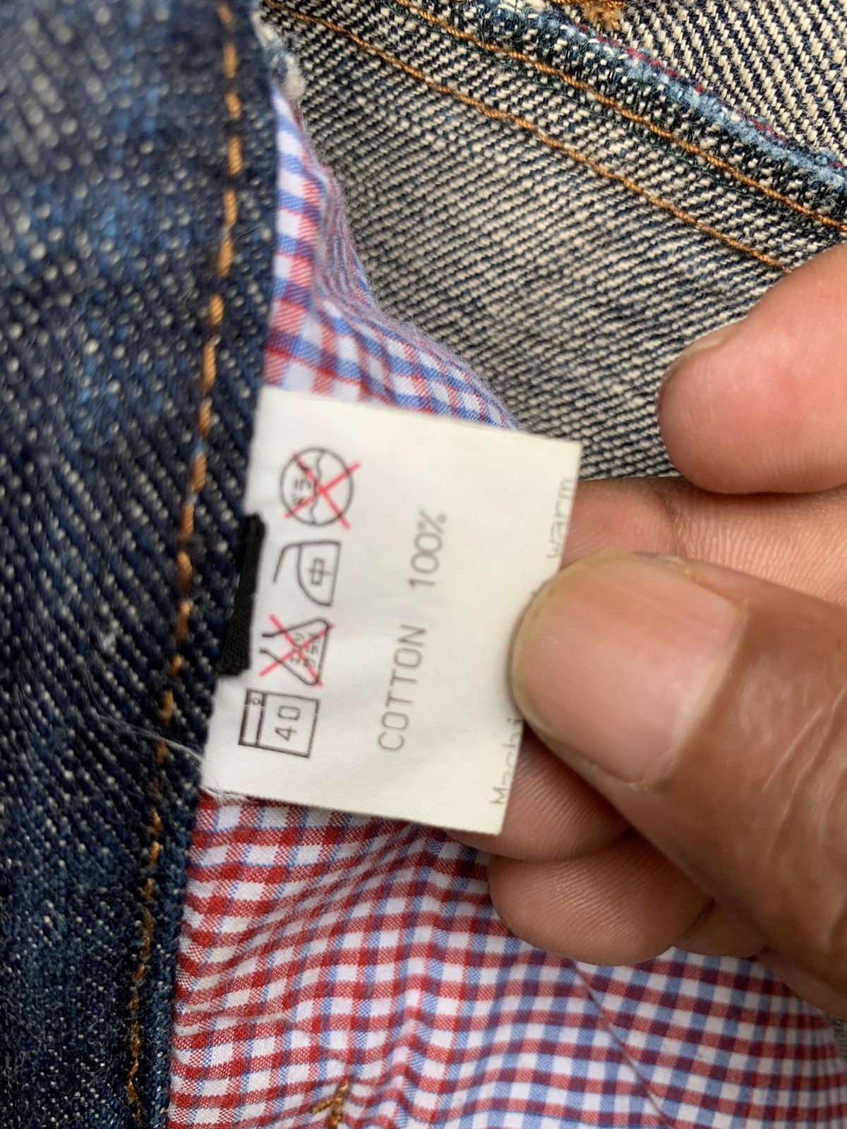 Japanese Brand 🔥🔥 elem Men Blue Denim Jeans Size US 33 - 24 Thumbnail