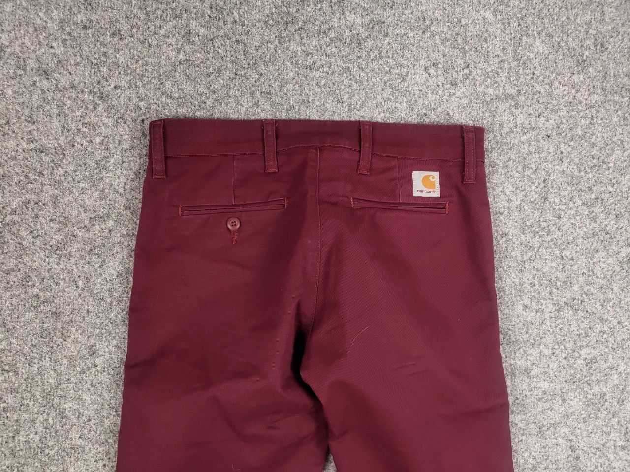 Carhartt × Vintage Carhartt Wip Sid Pants Burgundy Casual Trouser Vintage USA Size US 30 / EU 46 - 8 Thumbnail