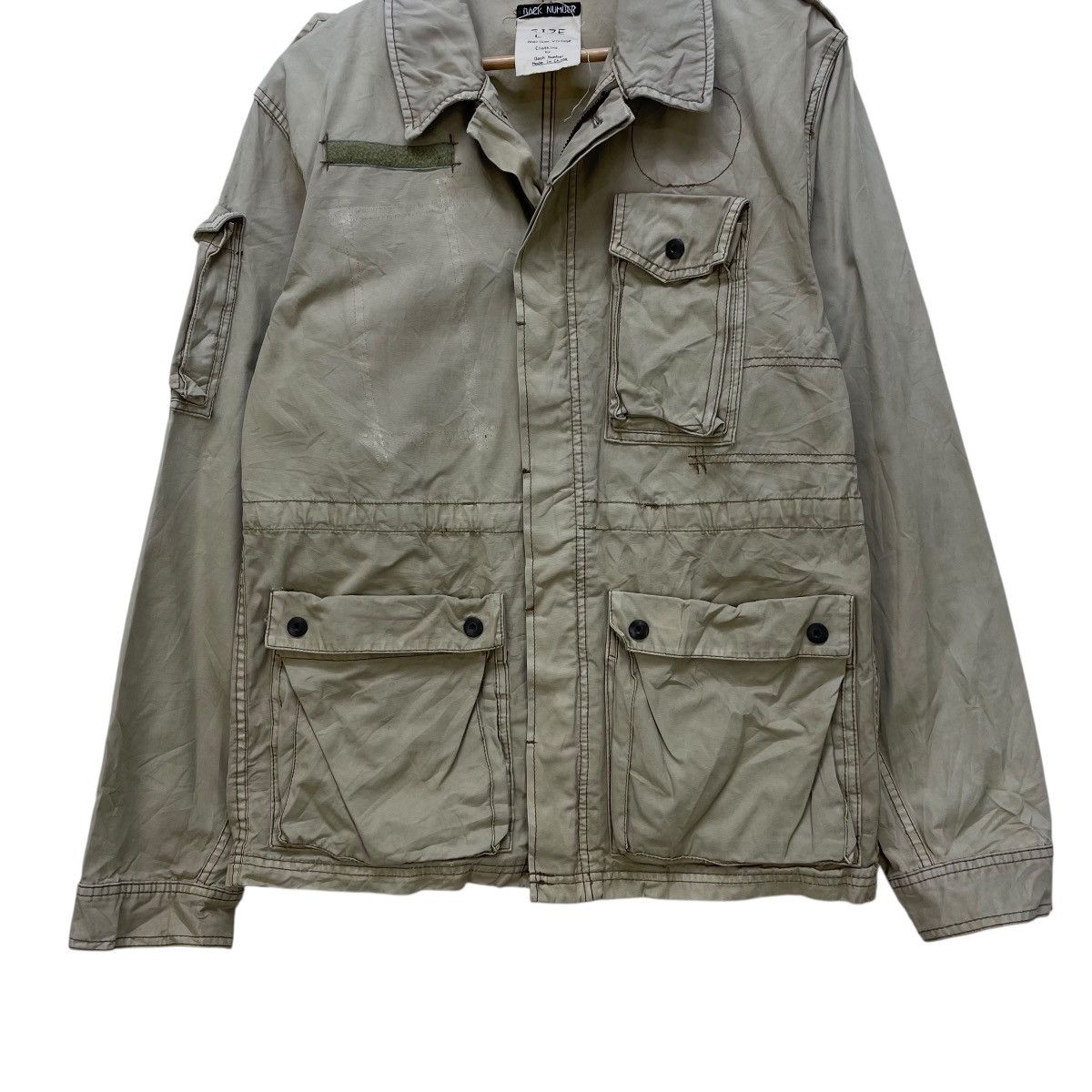 Japanese Brand 💥Vintage Back Number Utility Style Jacket Size US L / EU 52-54 / 3 - 3 Thumbnail