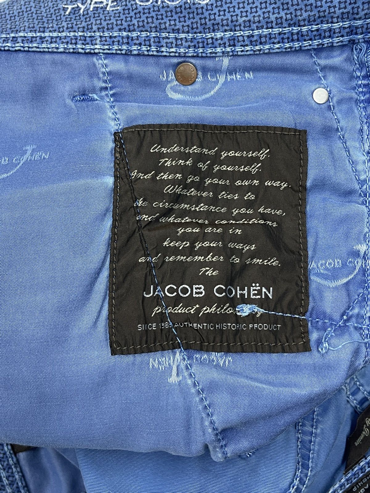 Jacob Cohen Vintage Jacob Cohen Rare Luxury Denim Pants Blue Italy Size US 34 / EU 50 - 15 Thumbnail