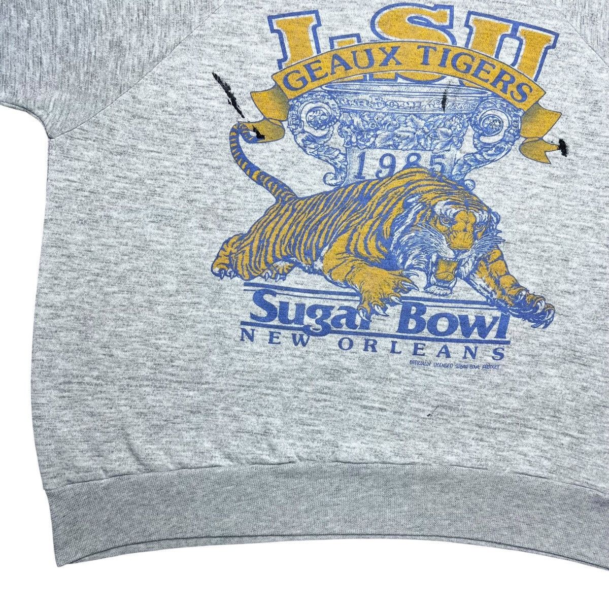 NCAA Vtg 1985 NCAA LSU Tigers Sugar Bowl New Orleans Sweatshirt Size US M / EU 48-50 / 2 - 8 Thumbnail