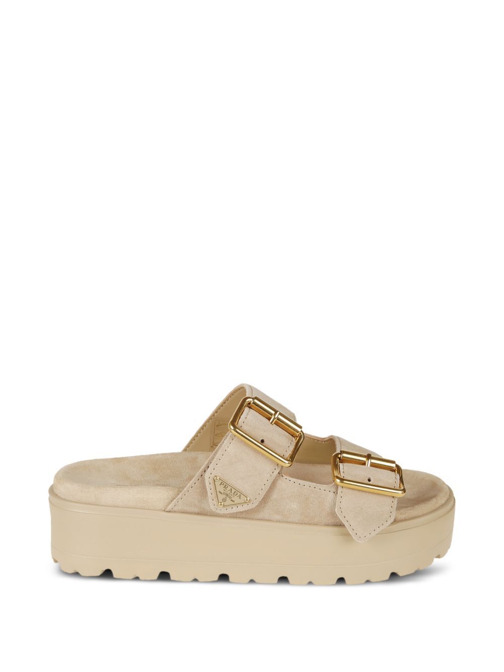 Prada SUEDE LEATHER SANDALS Size US 8 / IT 38 - 1 Thumbnail