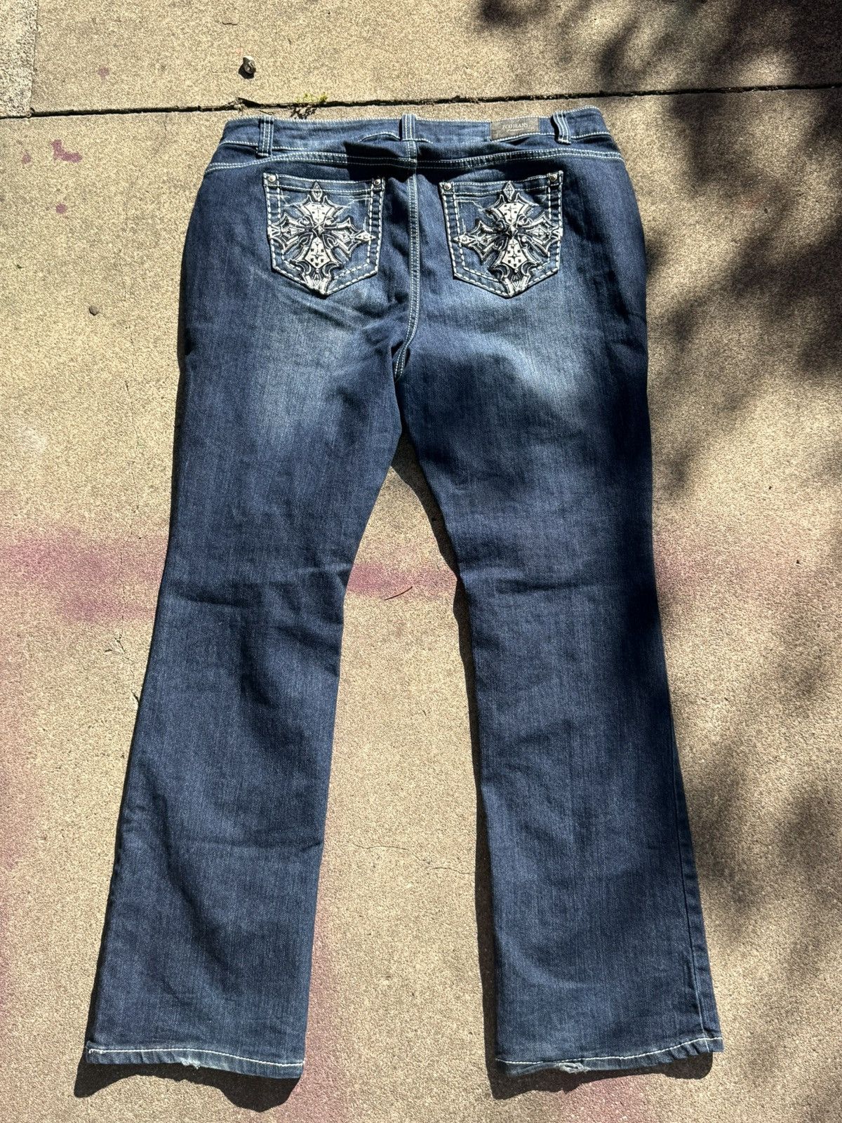 Other Vintage Zco Jeans With Embroidering, Y2K 2000’s Size 40" / US 18 - 2 Thumbnail
