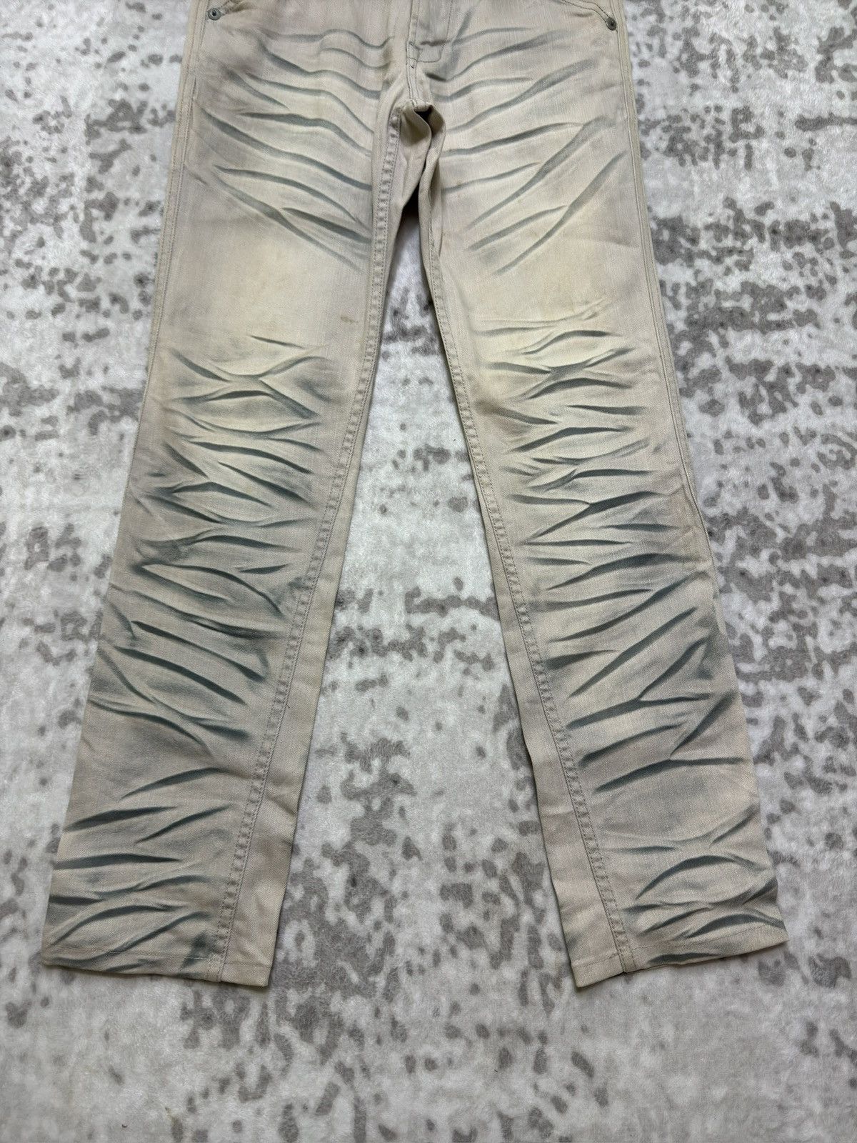 Hysteric Glamour Vintage Y2K Semantic Design Claw Mark Acid Wash Denim Jeans Size US 29 - 6 Thumbnail
