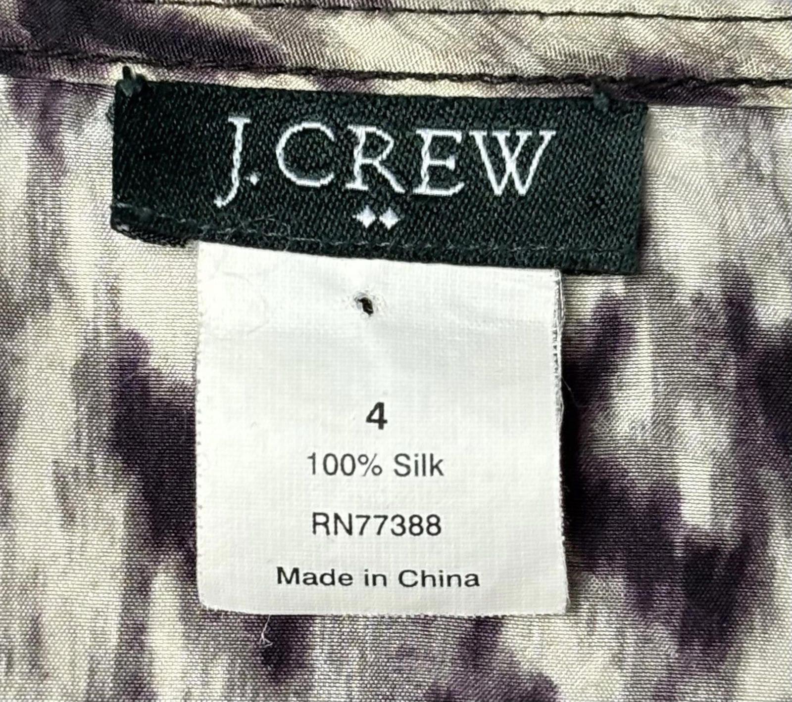 J.Crew J Crew Silk Top Women's 4 Abstract Sleeveless Animal Print Size S / US 4 / IT 40 - 2 Thumbnail