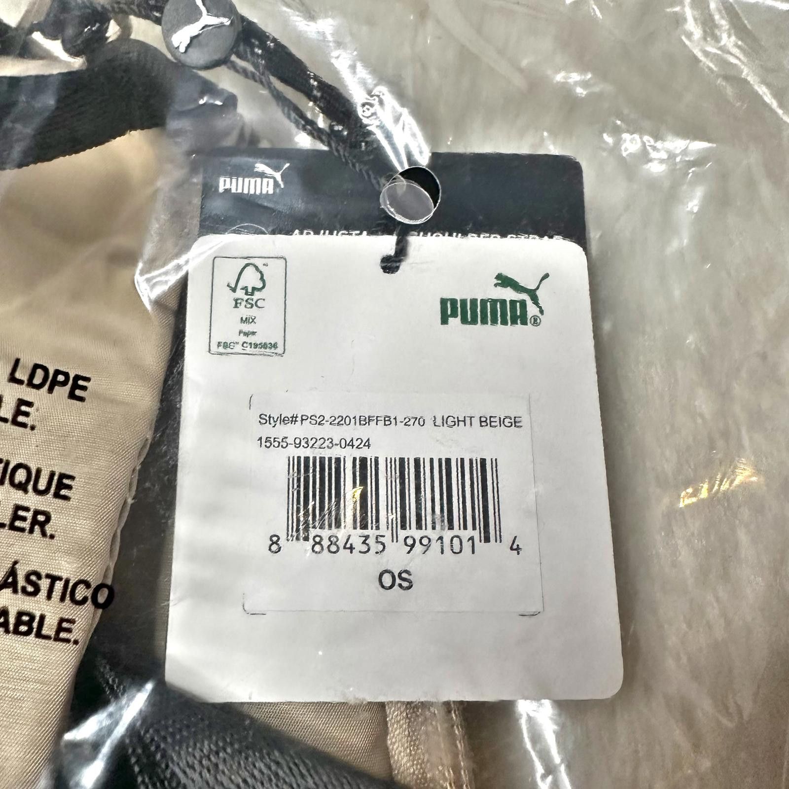 Puma NWT PUMA Unisex Light Beige Myriad Sling Crossbody Bag OS Size ONE SIZE - 9 Thumbnail