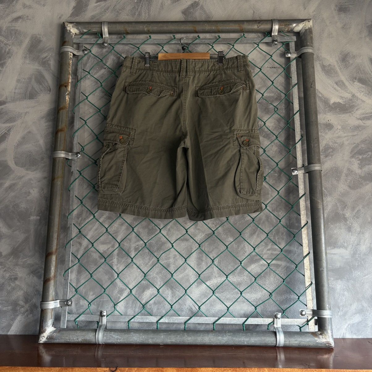 Timberland Vintage Timberland Cargo Shorts Men 34 Green Baggy Military Size US 34 / EU 50 - 3 Thumbnail