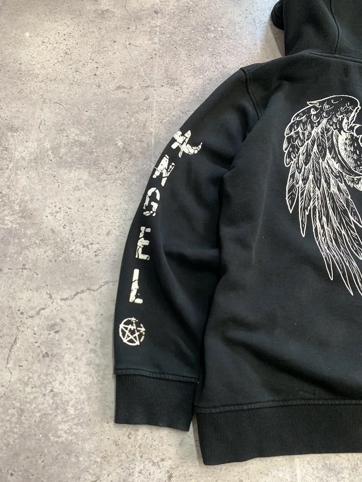 Japanese Brand × Vintage SALE💣Vintage Hoodie Bones Dragon rock gothic sk8 avangarde Size US M / EU 48-50 / 2 - 11 Thumbnail
