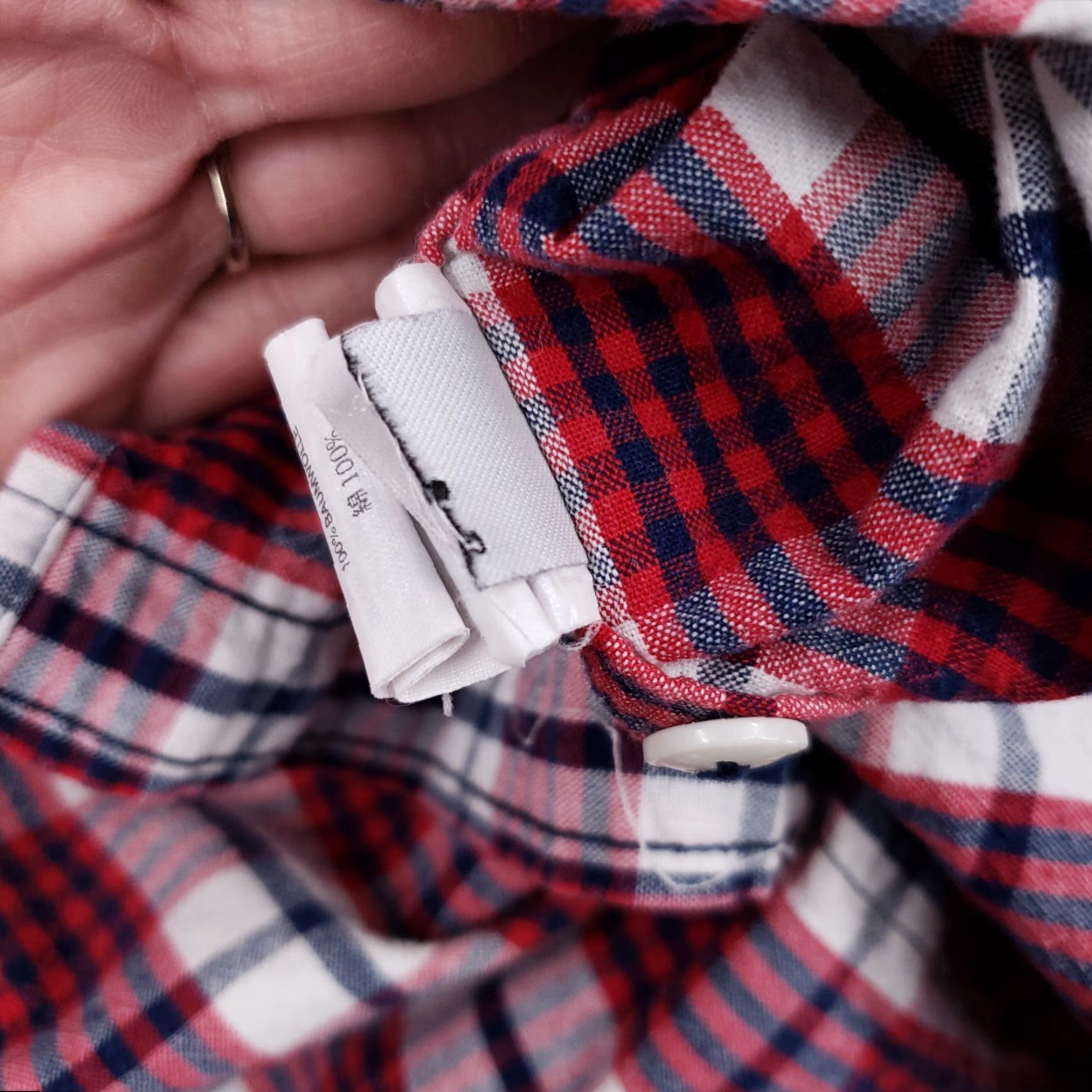 J.Crew J. Crew Shirt Mens L Red Plaid Button-Down Long Sleeve Collared White Cotton Shirt Size US L / EU 52-54 / 3 - 7 Thumbnail