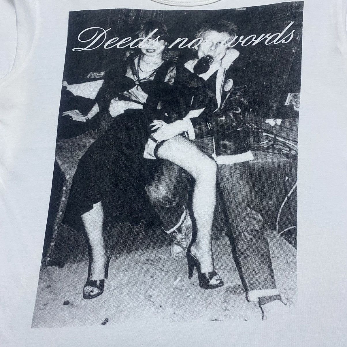 Japanese Brand × Vintage Rare‼️🔥Vintage EDGE RUPERT Deeds No Words Photo Tee T-Shirt Size S / US 4 / IT 40 - 5 Thumbnail