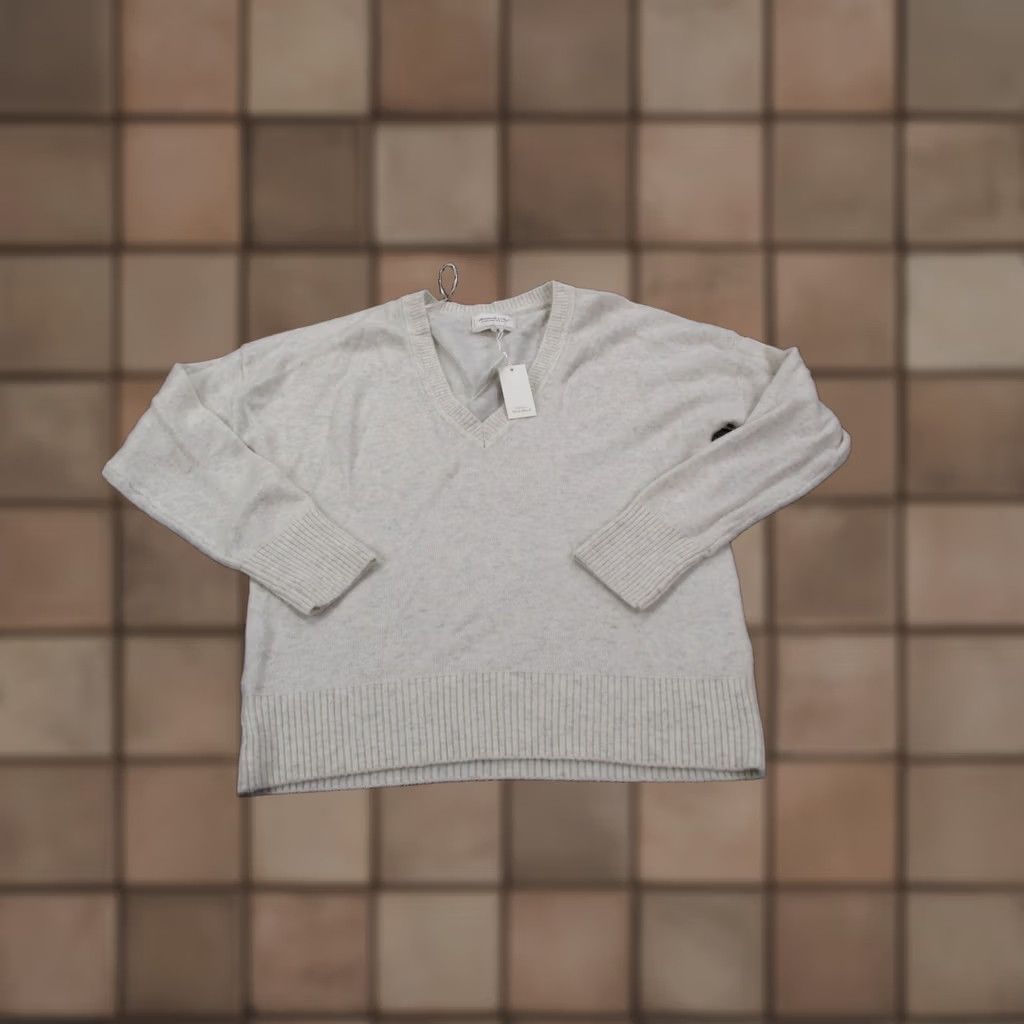 Abercrombie & Fitch VINTAGE Abercrombie Fitch Sweater Womens M White Merino Wool Pullover Preppy Golf Size M / US 6-8 / IT 42-44 - 1 Thumbnail