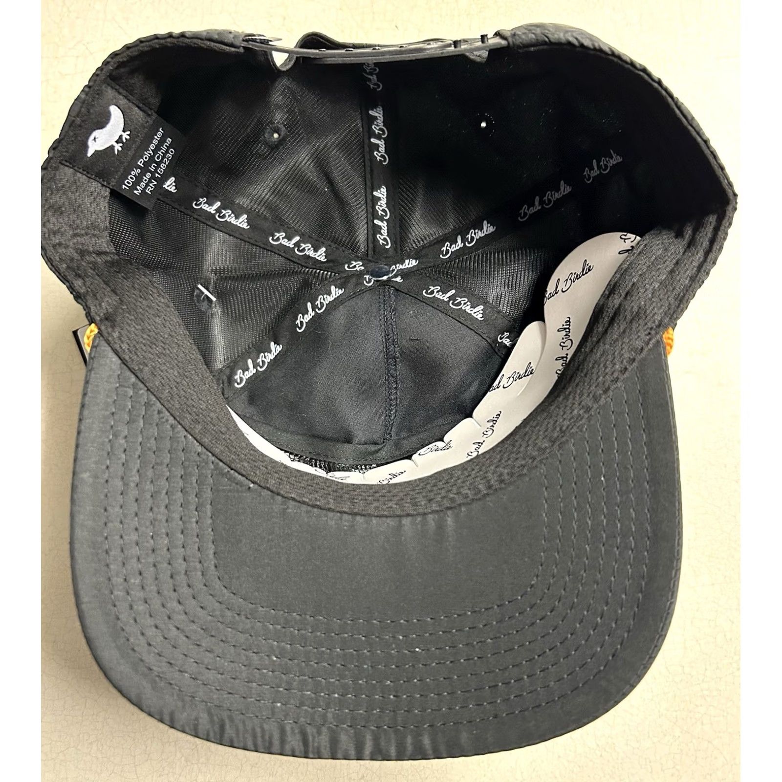 Roper Bad Birdie Texas Rope Hat Golf Cap Embroidered Black Orange Pink Snap Back New Size ONE SIZE - 7 Thumbnail