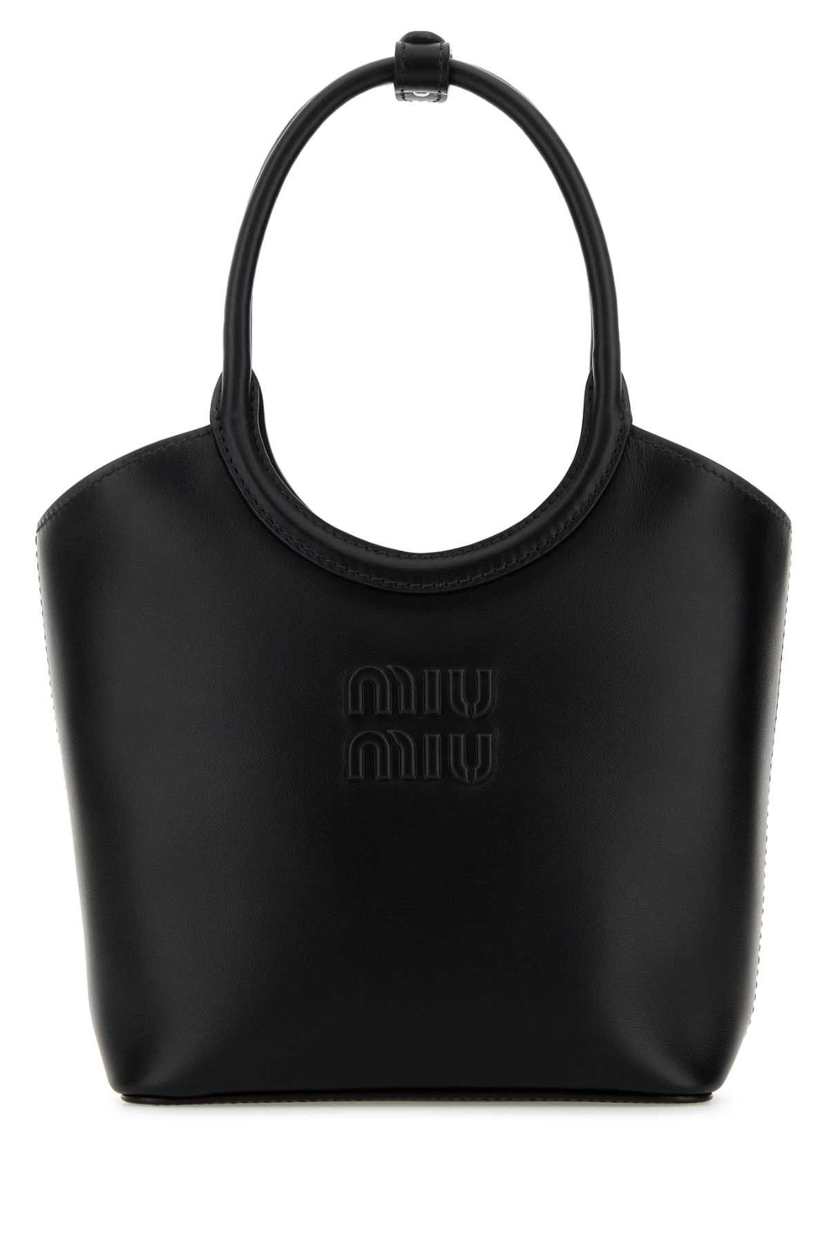 Miu Miu Black Leather Ivy Handbag Size ONE SIZE - 1 Thumbnail