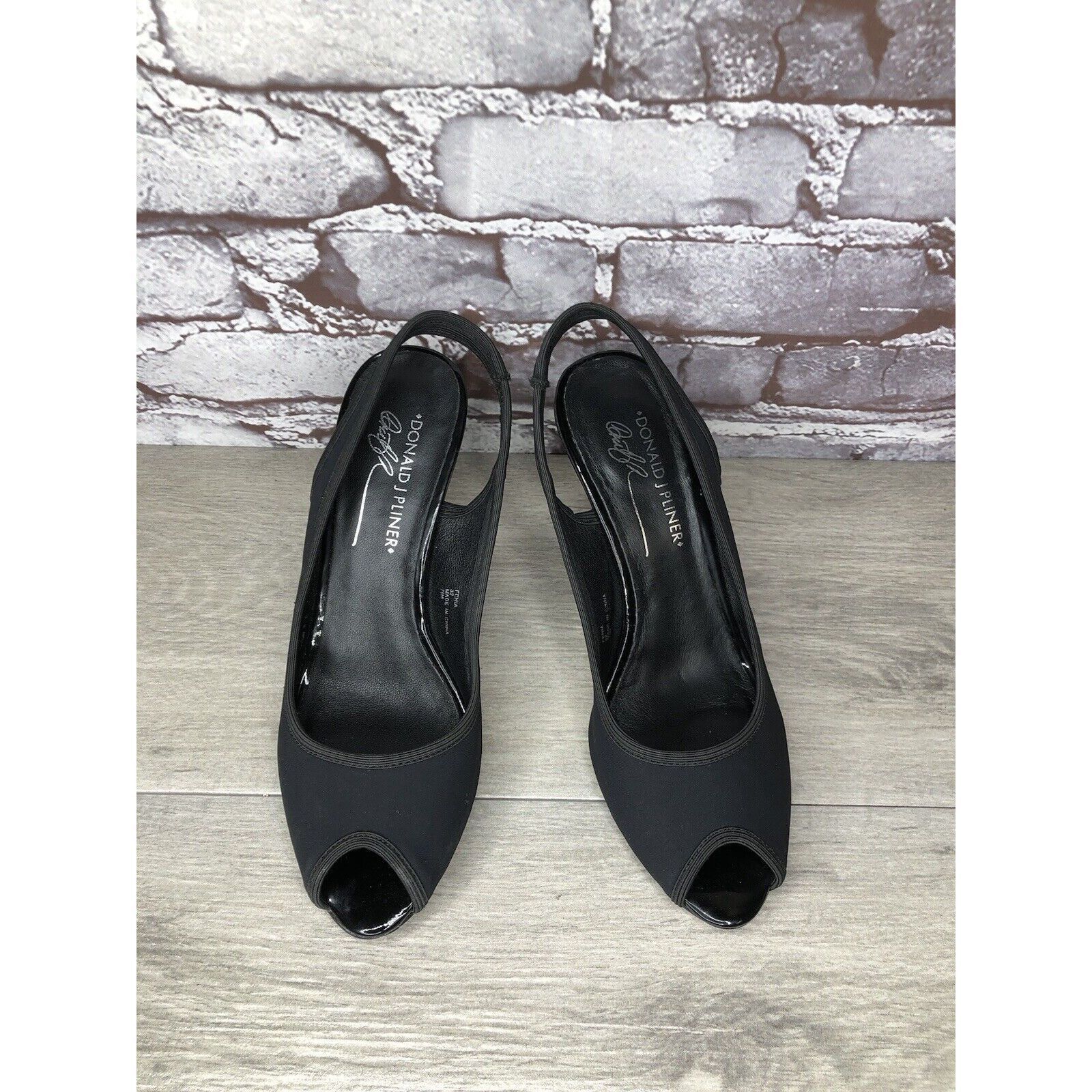 Donald Pliner Donald J Pliner Fenia Couture Black Fabric Stiletto Heels Wo Size US 7.5 / IT 37.5 - 16 Thumbnail
