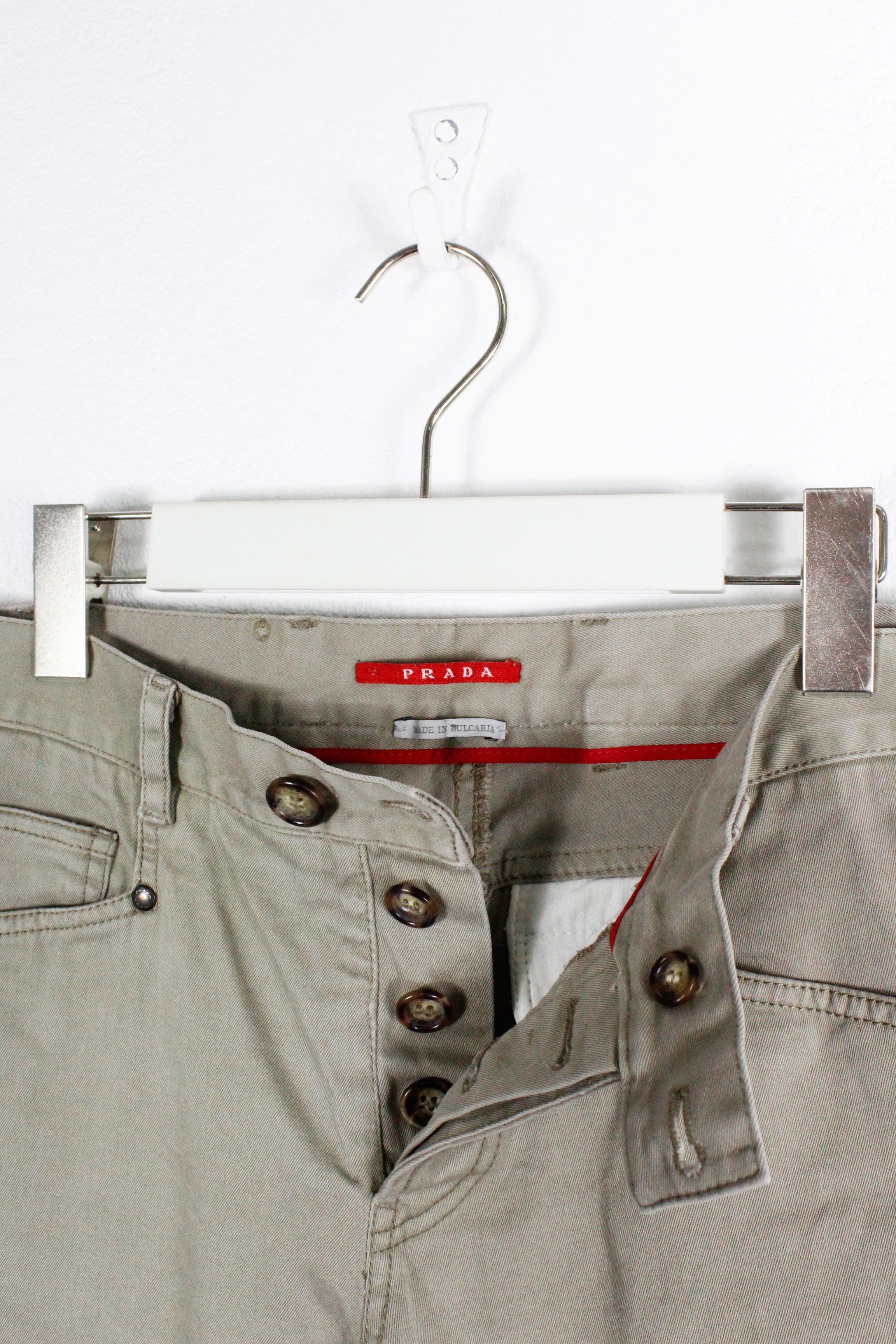 Prada Prada Logo Beige Denim Casual Jeans Pants 30 size Size US 30 / EU 46 - 3 Thumbnail