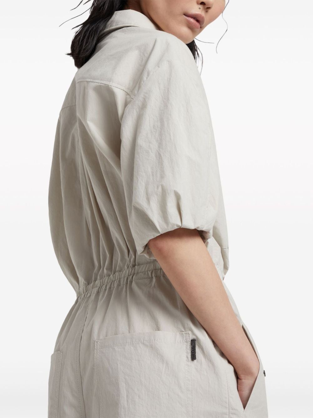 Brunello Cucinelli o1w1db10825 Pant in Open White Size 26" / US 2 / IT 38 - 5 Thumbnail