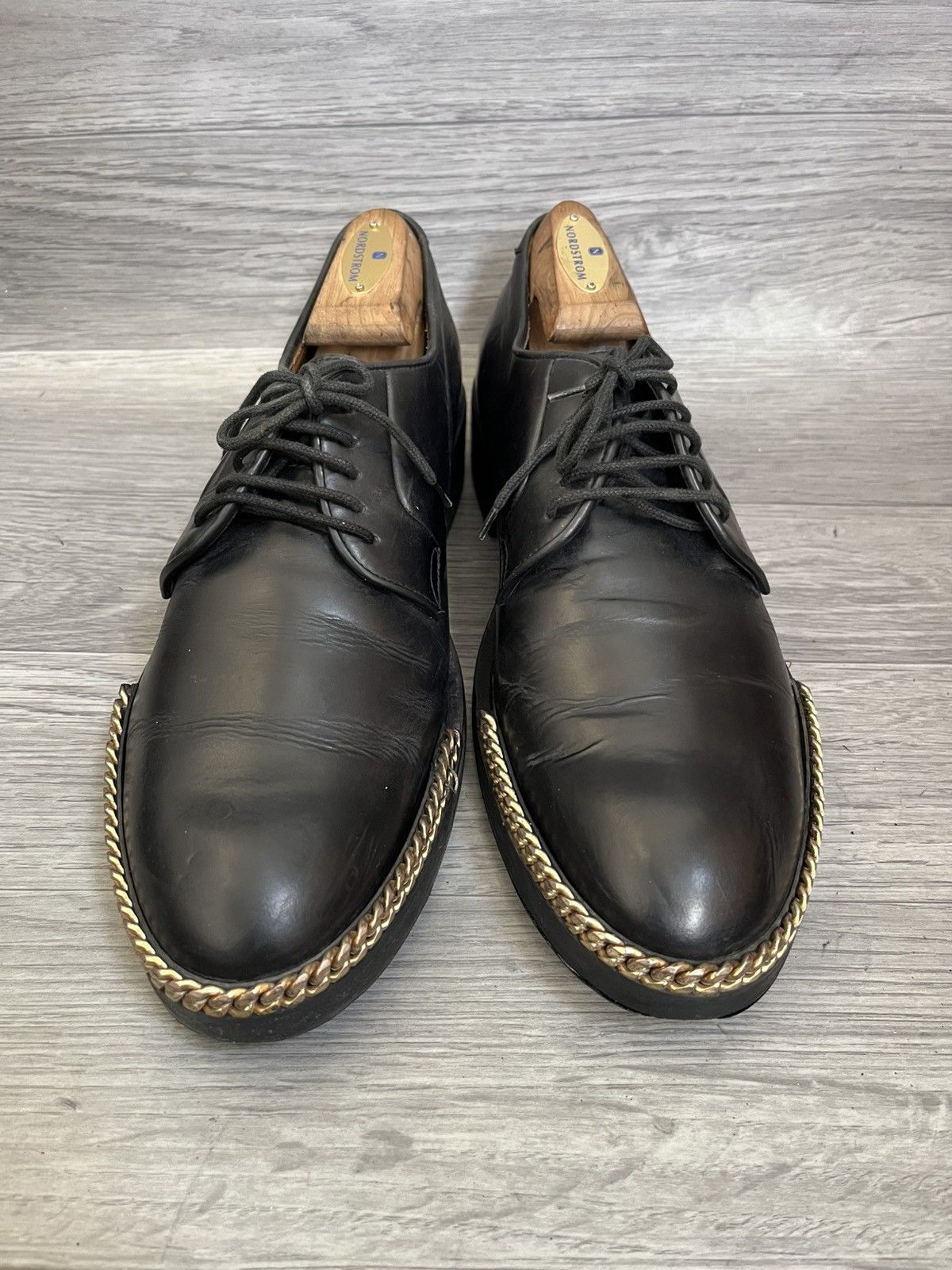 Raf Simons Raf simons Fw 12Chain trimmed derby shoes sz 42 Size US 9 / EU 42 - 3 Thumbnail
