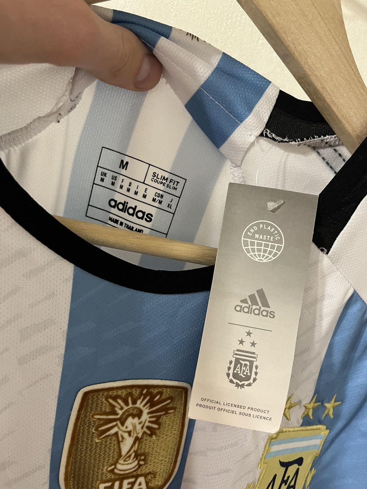 Other Argentina World Cup 2022 #10 Messi Home Jersey Size US M / EU 48-50 / 2 - 3 Thumbnail
