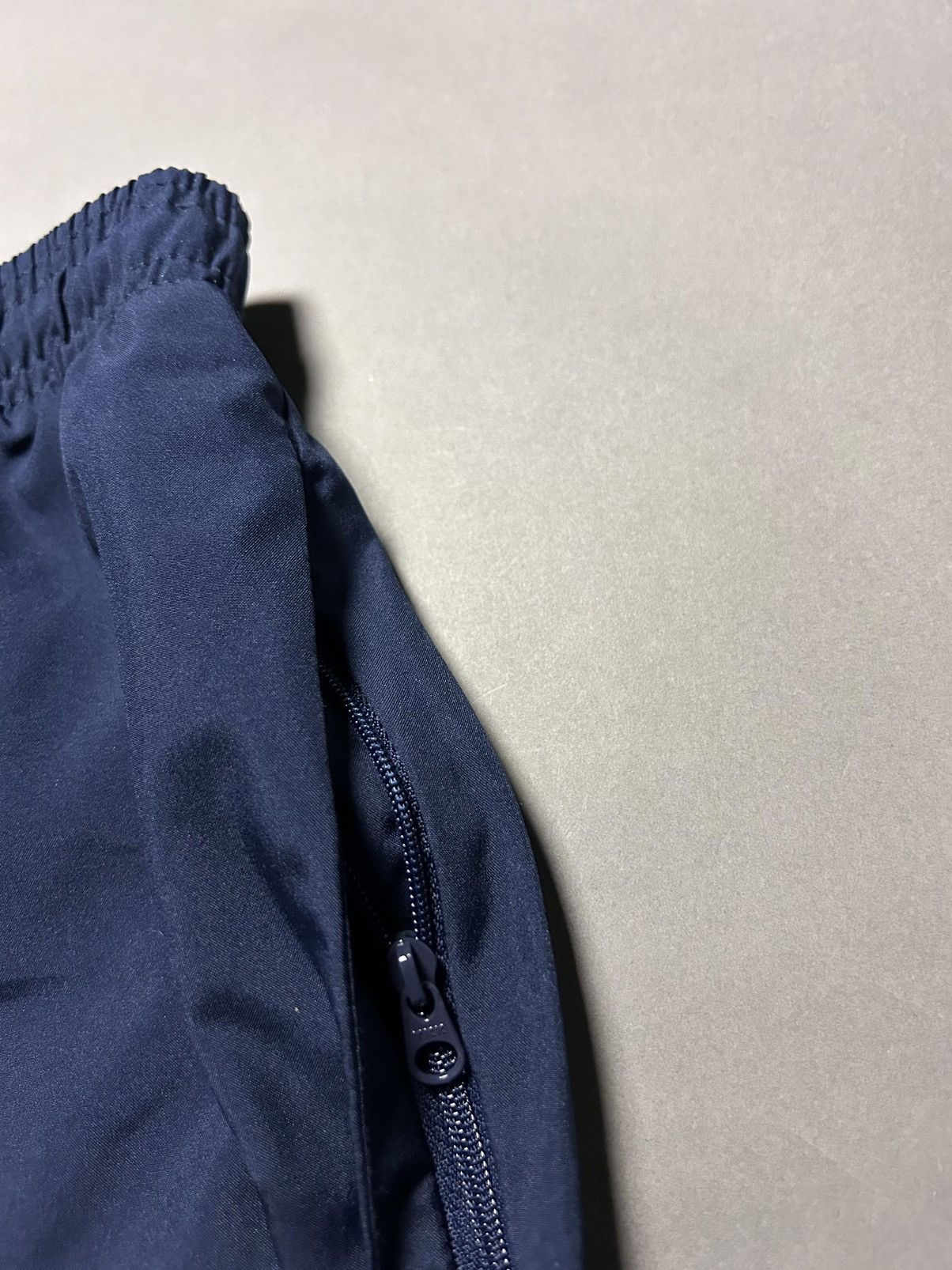Nike × Vintage Nike navy nylon track pants small swoosh drill Y2K Size US 36 / EU 52 - 5 Thumbnail