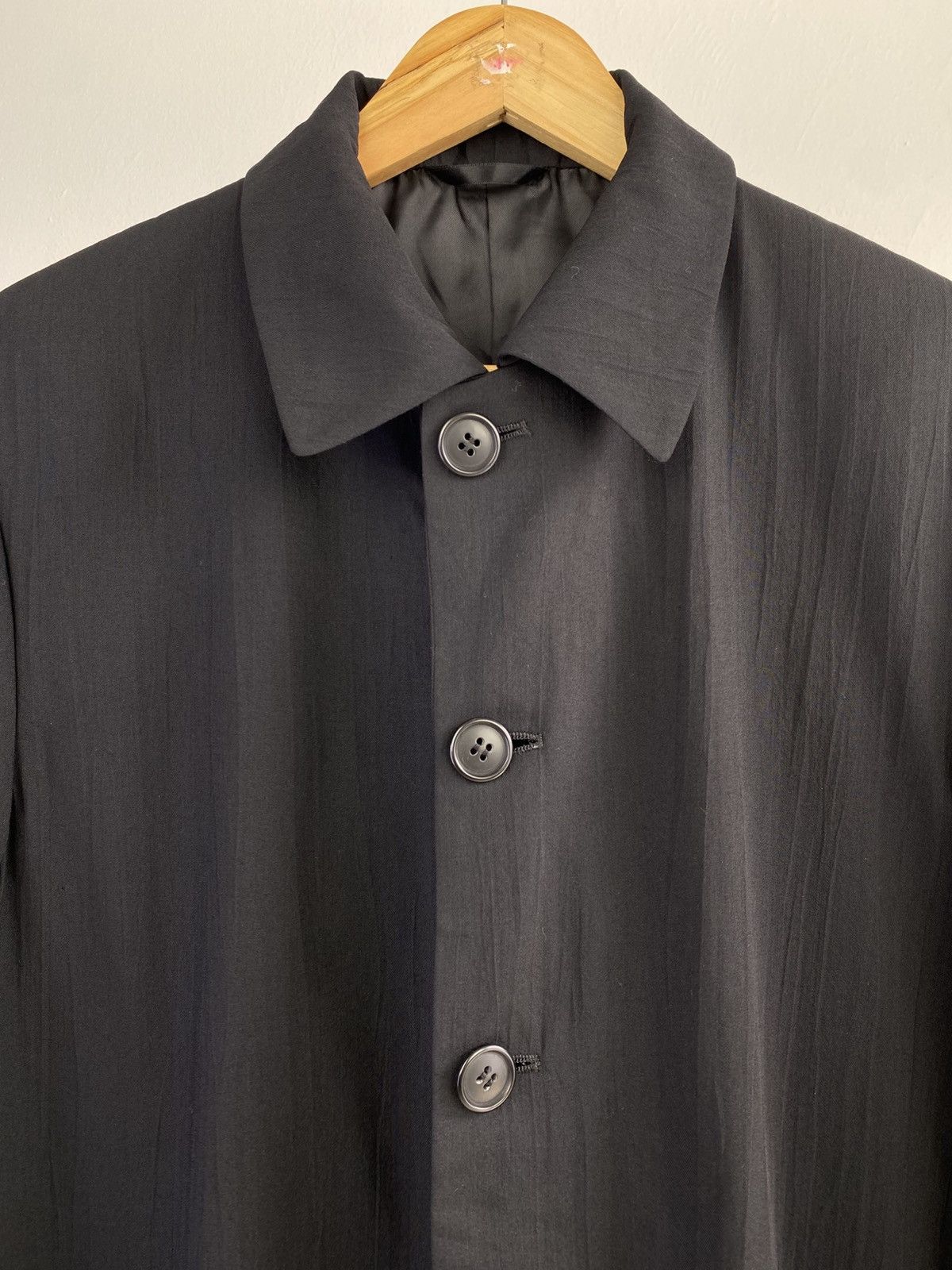 Japanese Brand 2000’s Kazukata Kato Rayon Blend Tripe Button Jacket Size US L / EU 52-54 / 3 - 4 Thumbnail