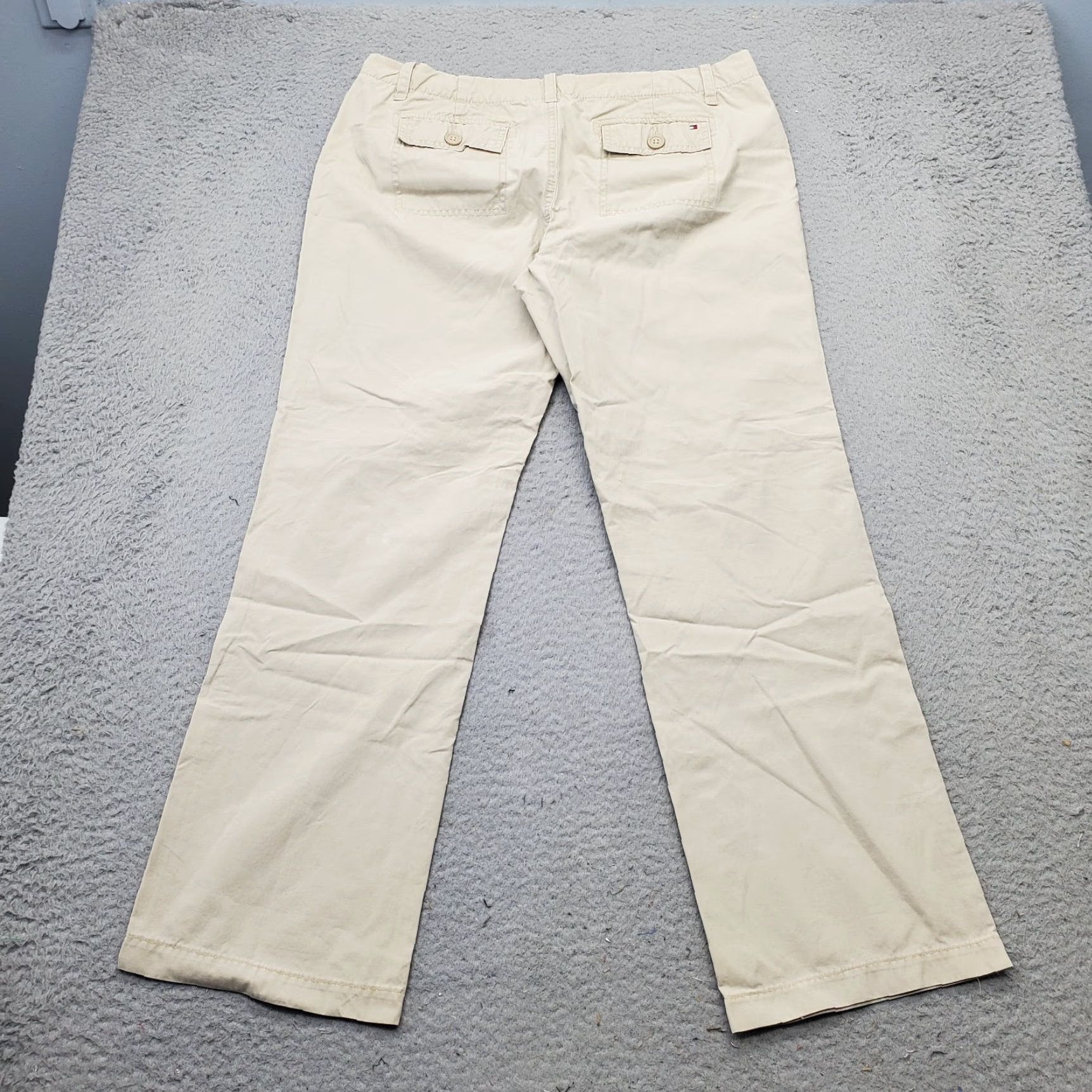 Tommy Hilfiger Tommy Hilfiger Workwear Pants Womens 10 Tan Classic Slash Pockets Straight Leg Size 32" / US 10 / IT 46 - 2 Thumbnail