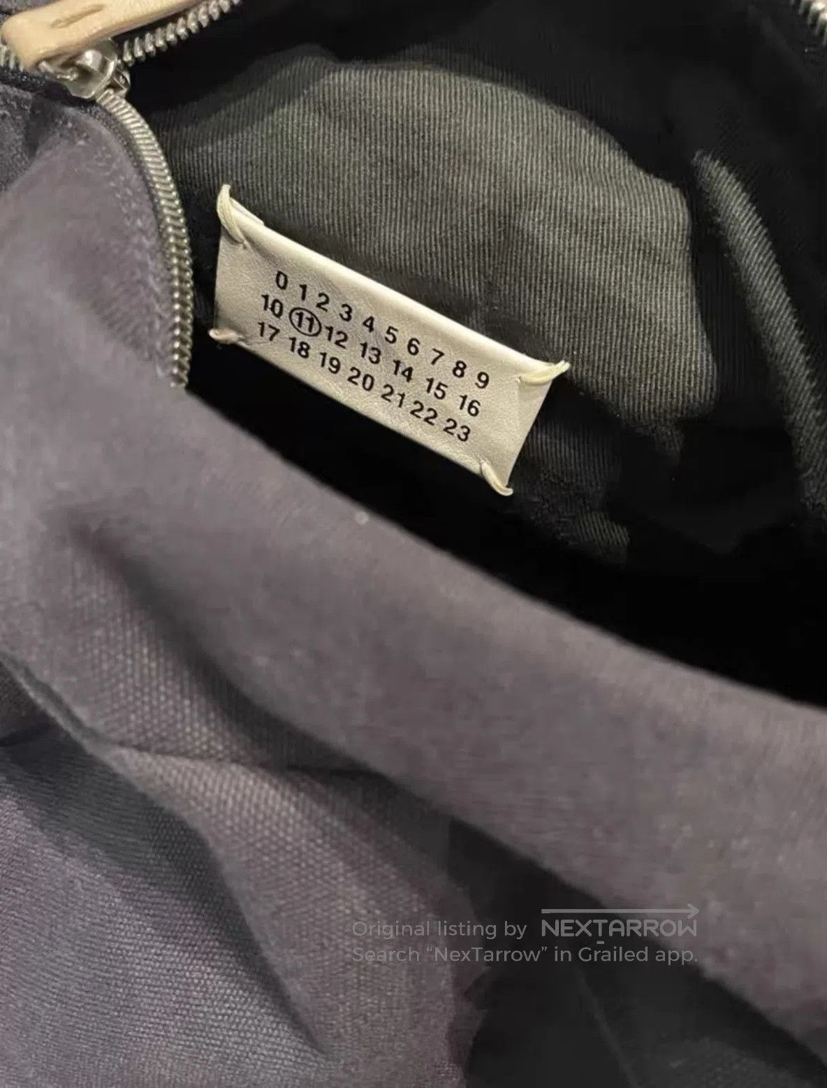 Maison Margiela Blue Canvas Shoulder Bag with Leather Straps. Size ONE SIZE - 4 Thumbnail
