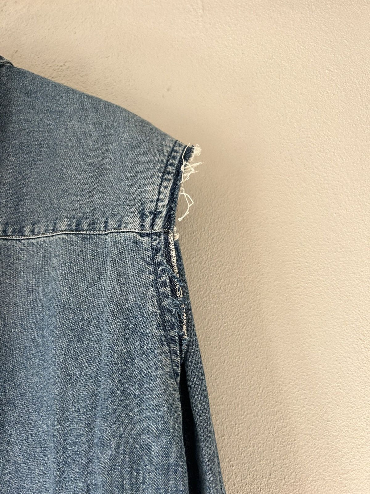Balenciaga Layered Denim and Flannel Shirt w/ Removable Denim Vest Size US M / EU 48-50 / 2 - 8 Thumbnail