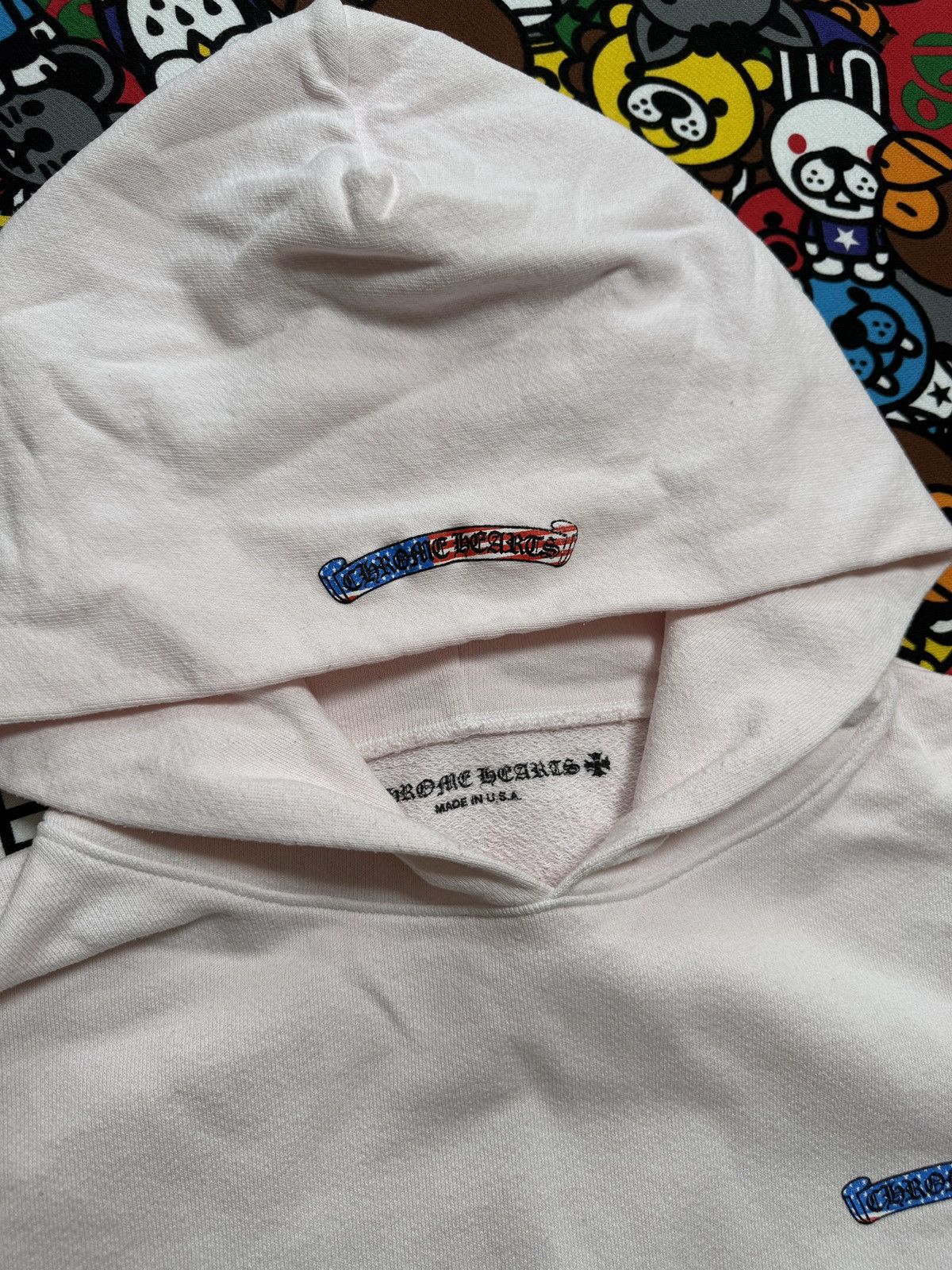 Chrome Hearts Chrome Hearts White USA Matty Boy Logo Pullover Hoodie Size US XL / EU 56 / 4 - 6 Thumbnail