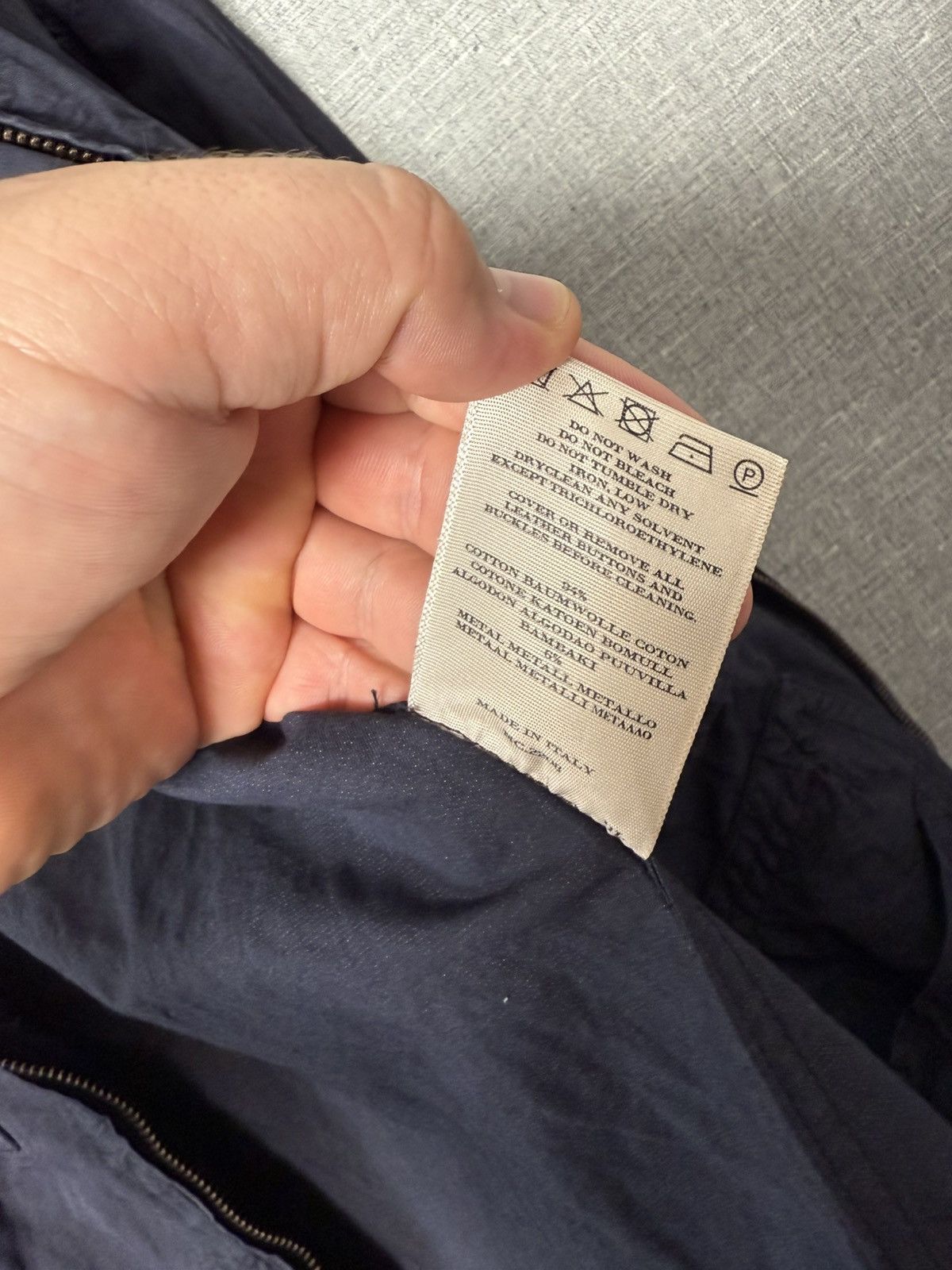 Burberry Burberry London Navy Cotton & Metal Utility Jacket Size L Size US L / EU 52-54 / 3 - 21 Thumbnail