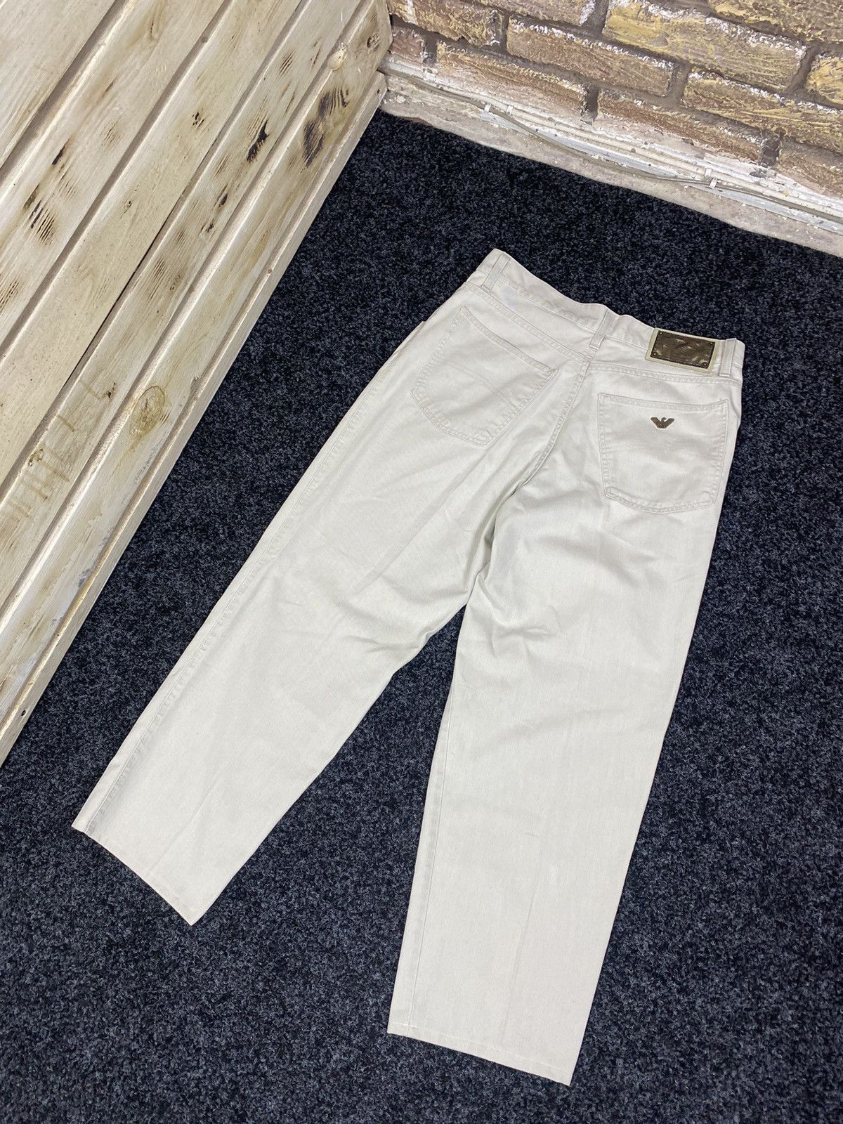 🔥VINTAGE🔥 armani 90s made in italy jeans denim old money