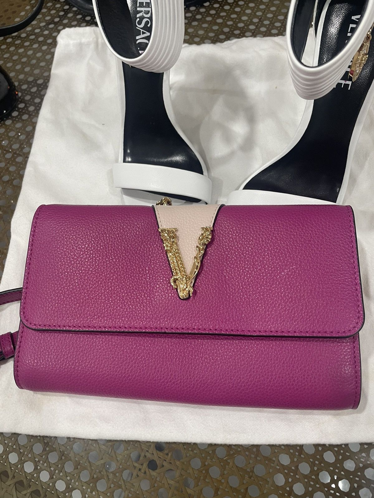 Versace VERSACE VIRTUS LEATHER HANDBAG Size ONE SIZE - 1 Thumbnail