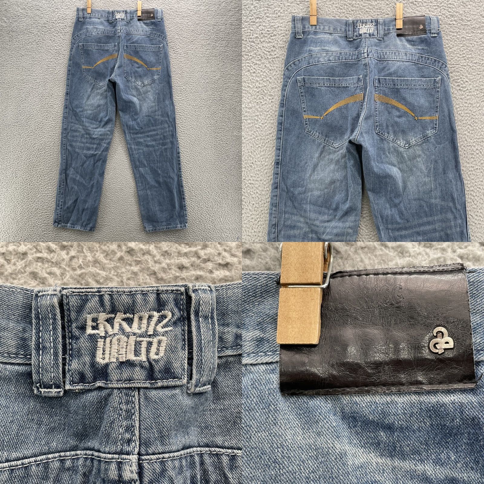Vintage VINTAGE Ekko Play Big Jeans Mens 33x30* Baggy Y2k 90's Skater Streetwear Hip-Hop Size US 33 - 8 Thumbnail