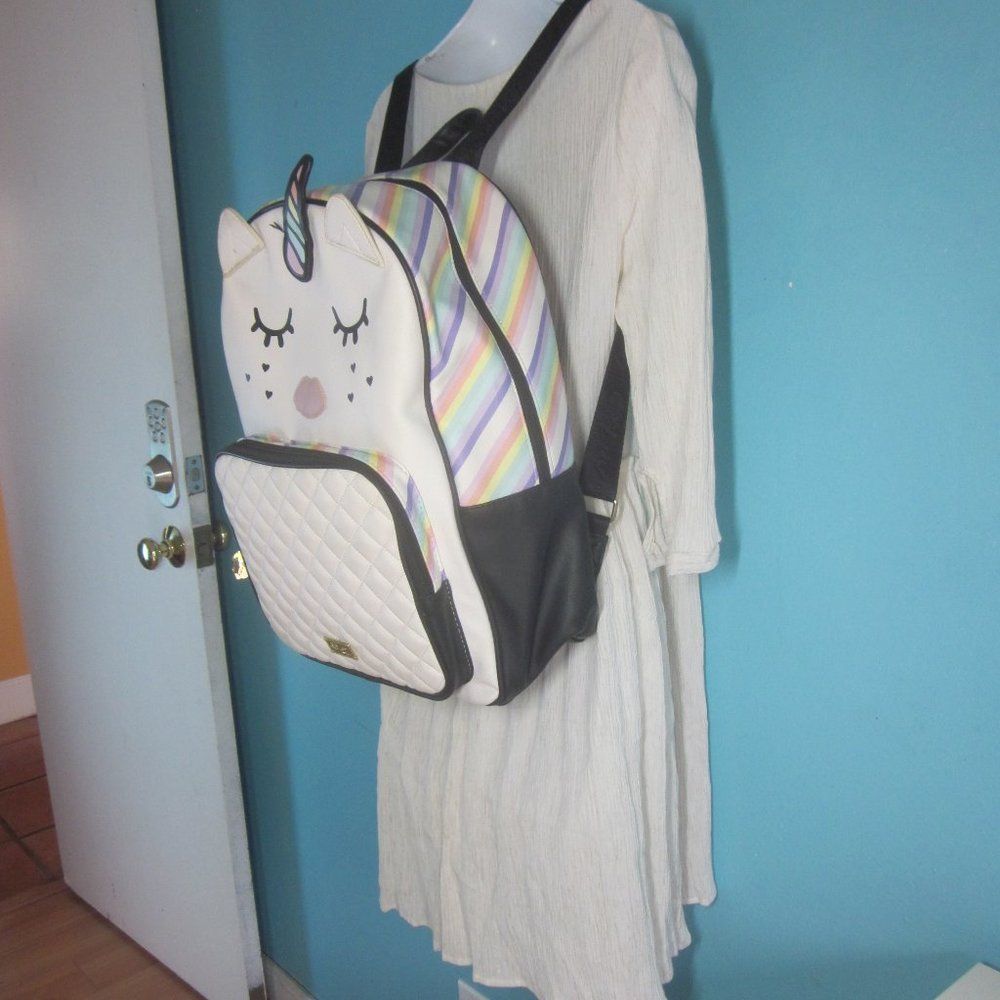 Betsey Johnson Large Unicorn Backpack 12 X 16 X 8 Fabric  display picture 2