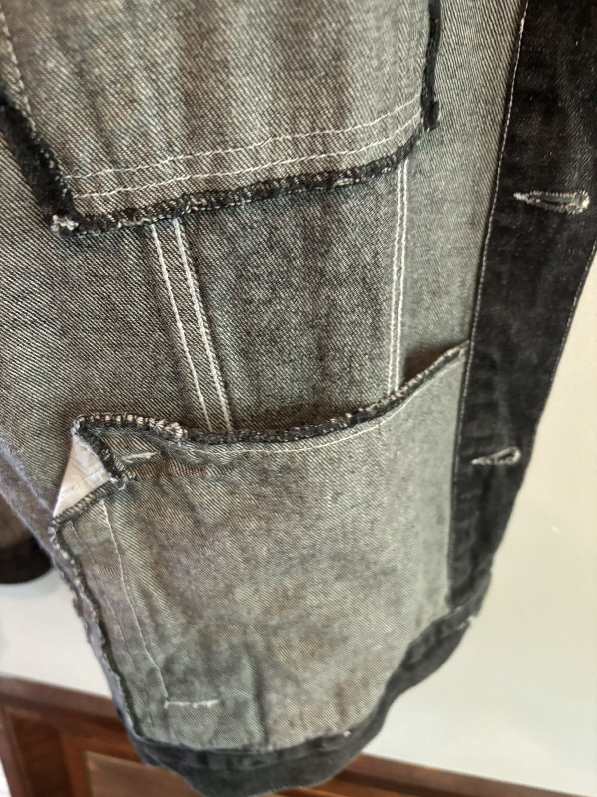 Vintage Vintage Black Oversized Denim Jacket y2k Size US L / EU 52-54 / 3 - 12 Thumbnail