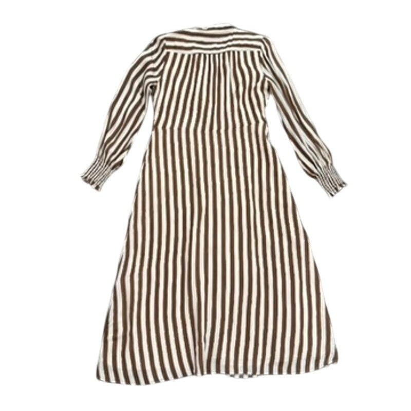 LK Bennett L.K. Bennett Emelia Shirt Dress in Brown/Cream, Size US 6 Size M / US 6-8 / IT 42-44 - 7 Thumbnail