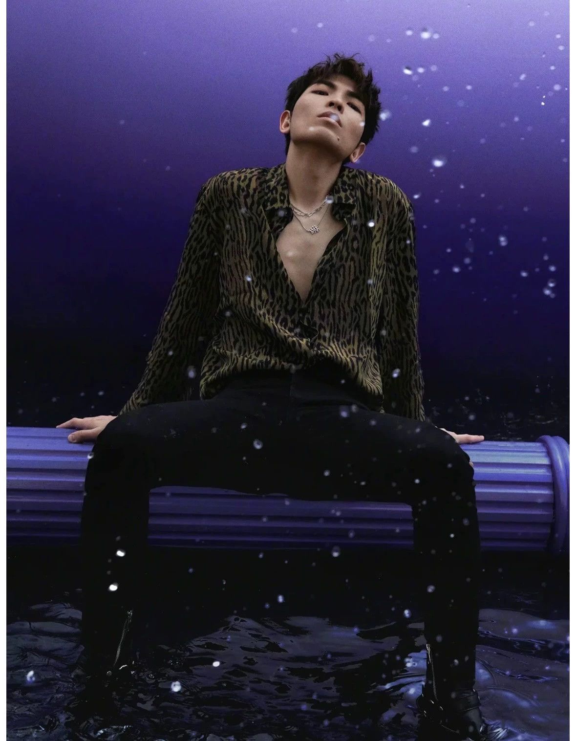 Saint Laurent Paris SLP 21SS Leopard Print Silk Shirt 39 M Unisex Jam Hsiao Size US M / EU 48-50 / 2 - 7 Thumbnail