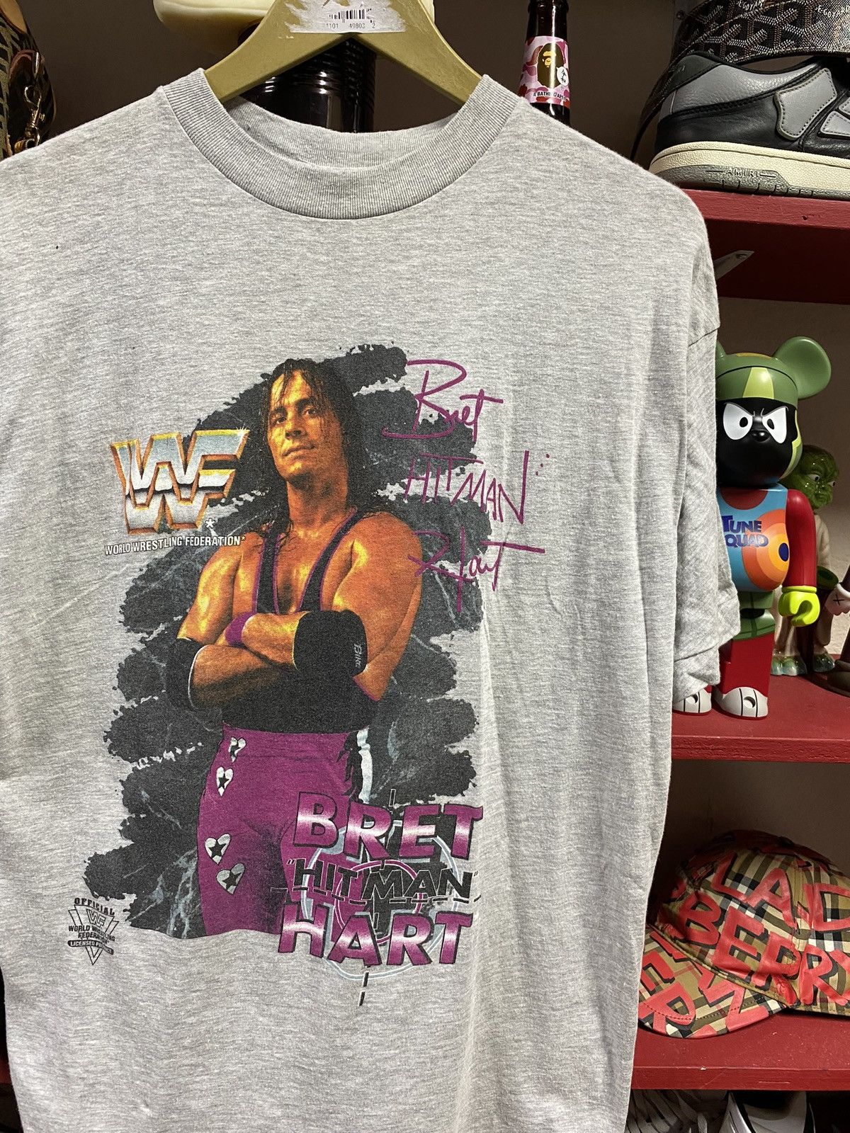 Vintage × WCW/nWo × WWF Vintage WWF Bret Hart Wrestling Tee Shirt Medium Size US M / EU 48-50 / 2 - 1 Thumbnail